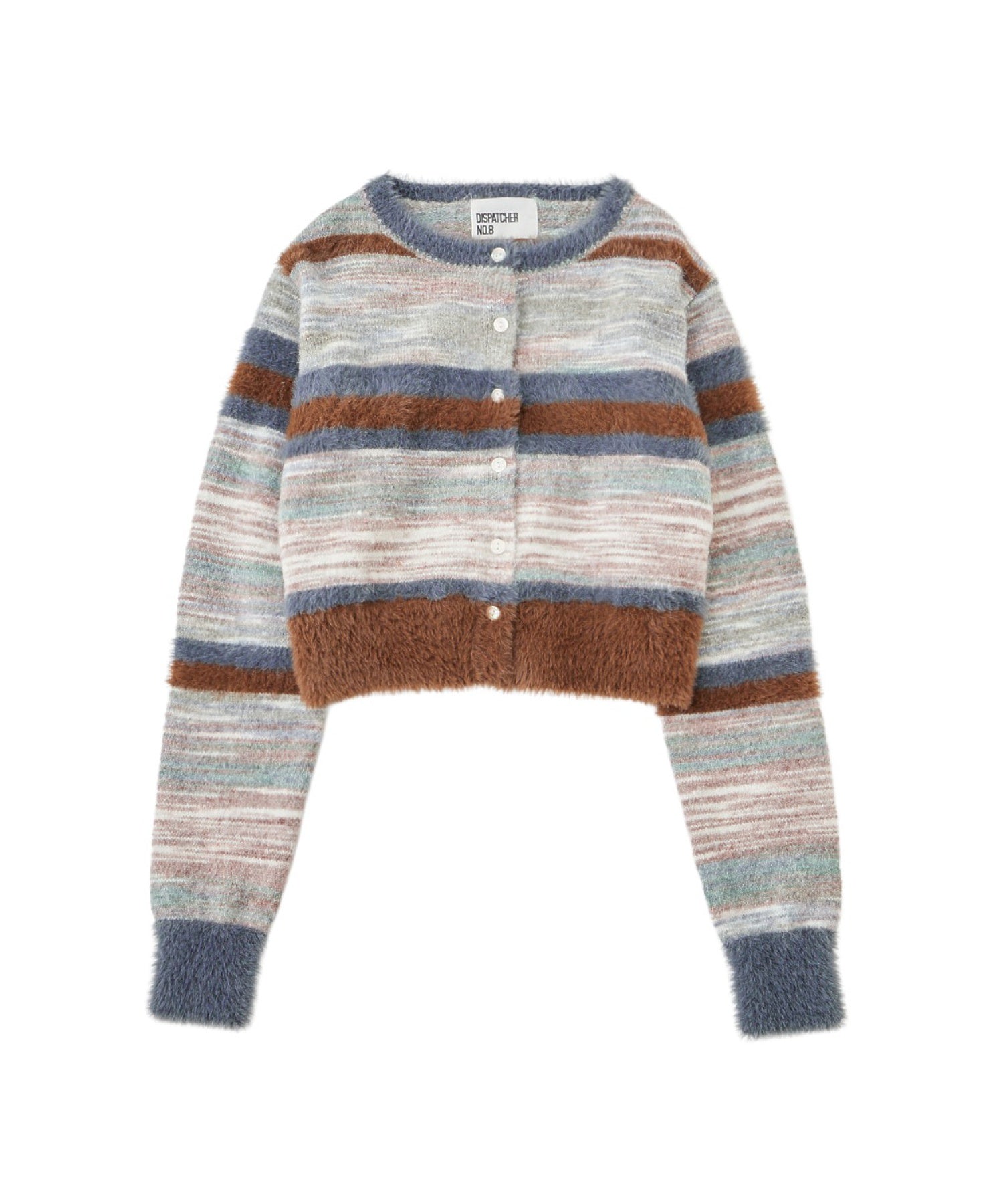 マルチボーダーシャギーカーディガン