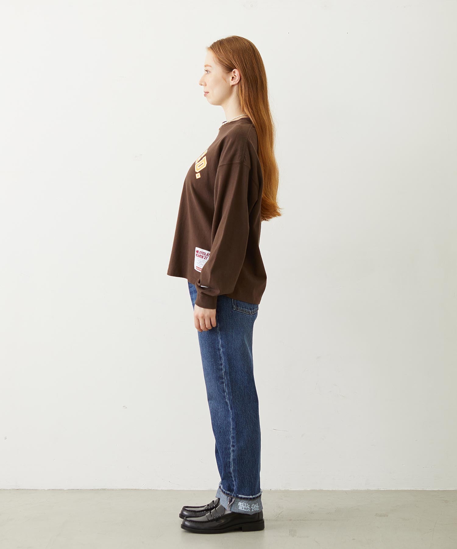 MILKFED.×CHAMPION LS TEE