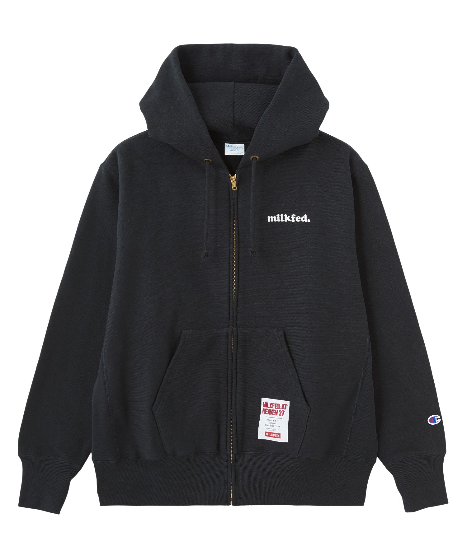 MILKFED.×CHAMPION SWEAT ZIP HOODIE