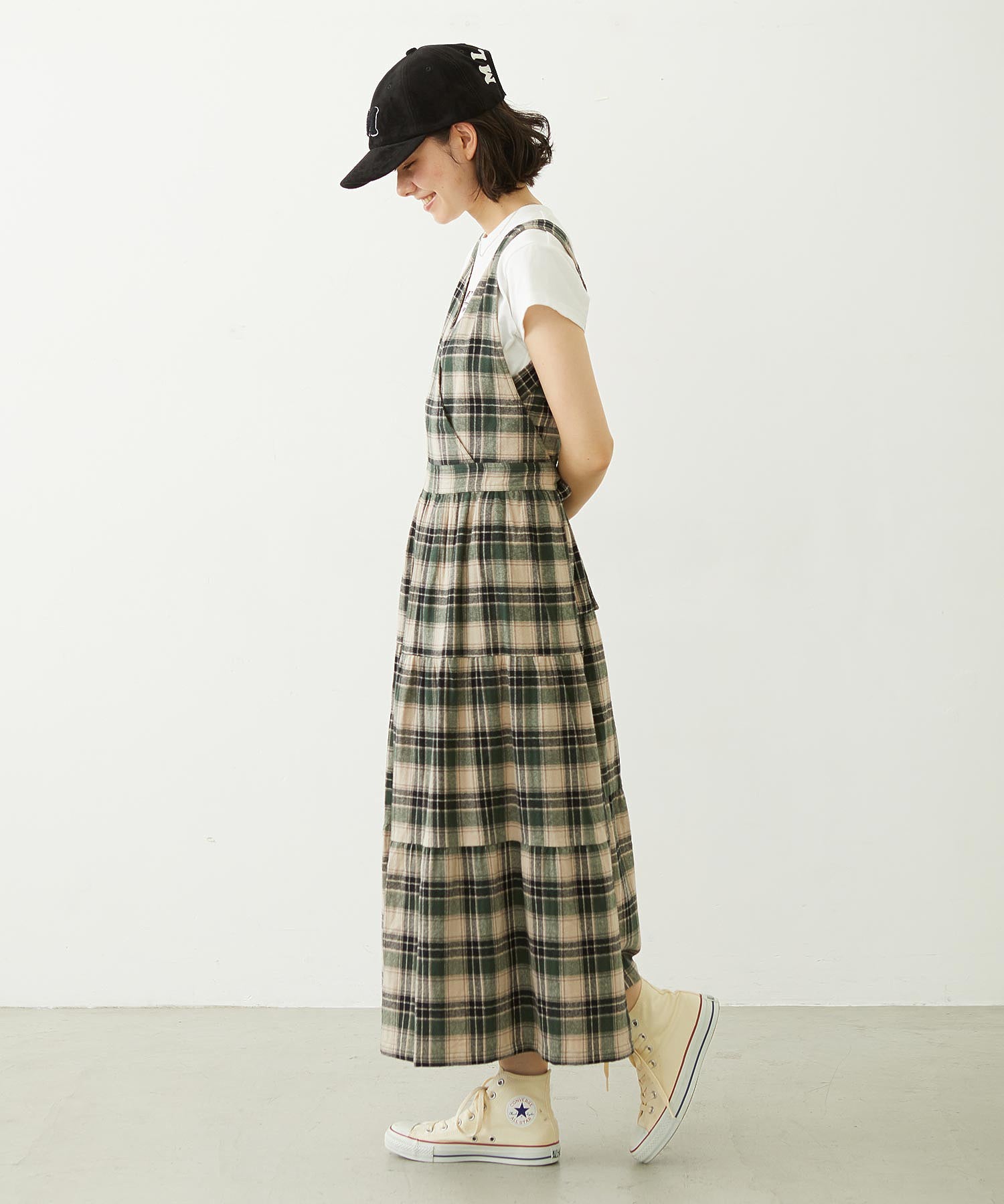 APRON TIERED DRESS