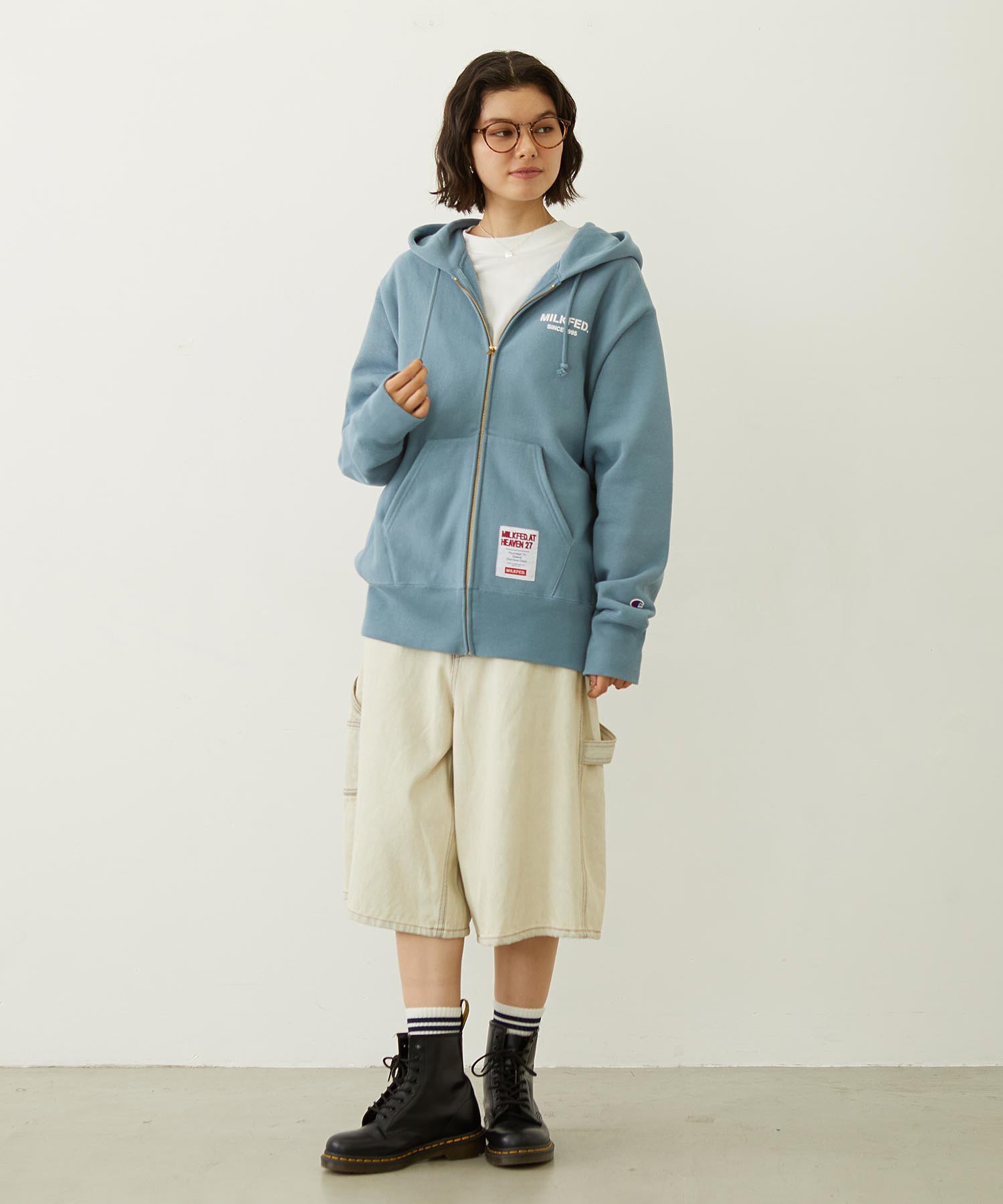 MILKFED. × CHAMPION SWEAT ZIP HOODIE