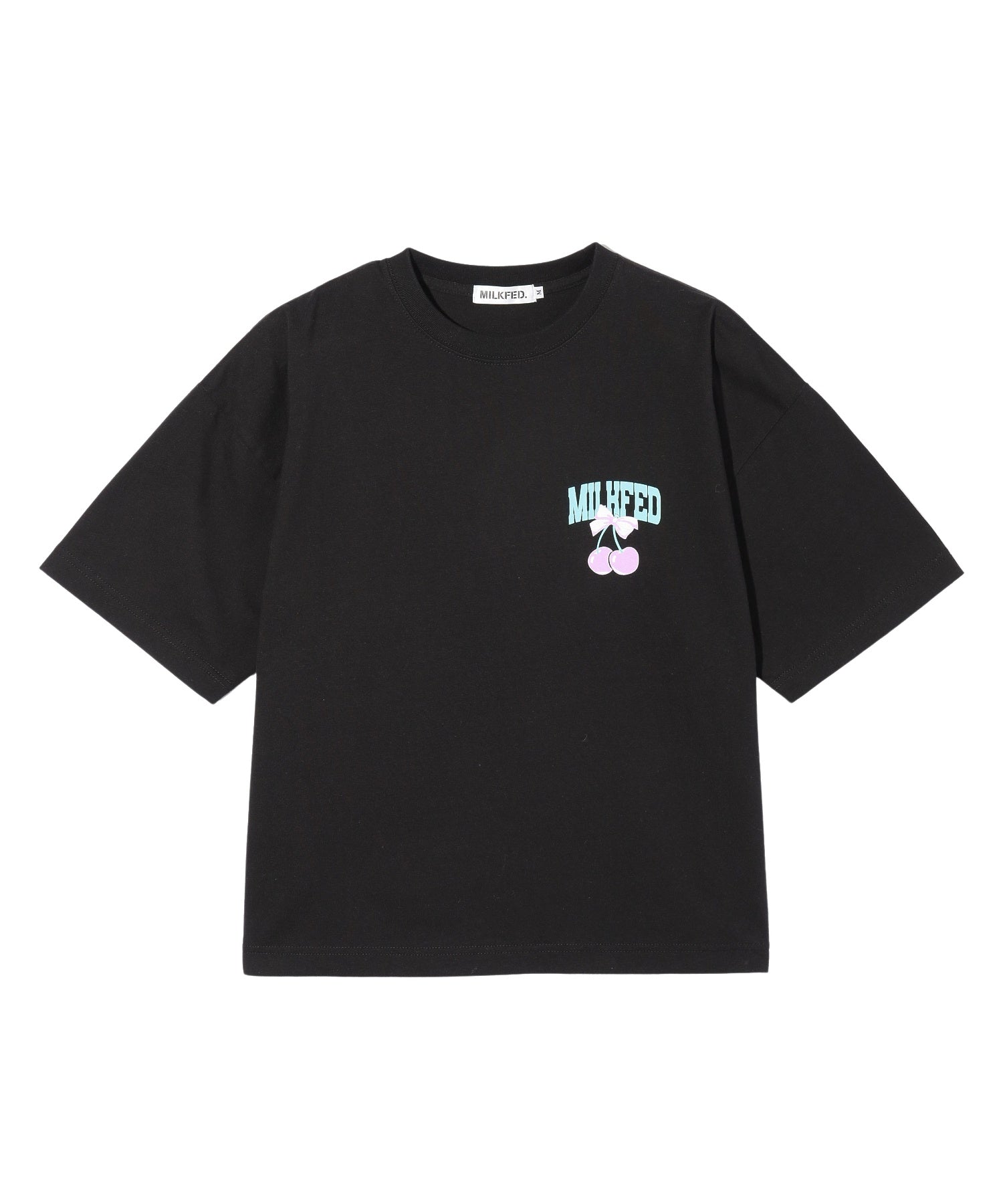 RIBBON AND CHERRY WIDE S/S TEE