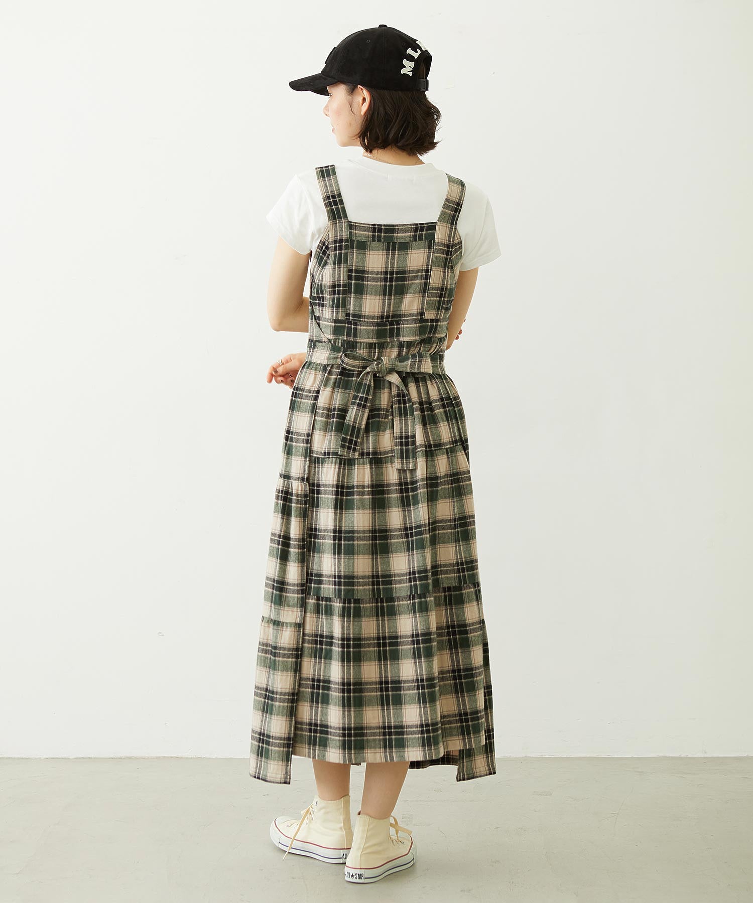 APRON TIERED DRESS