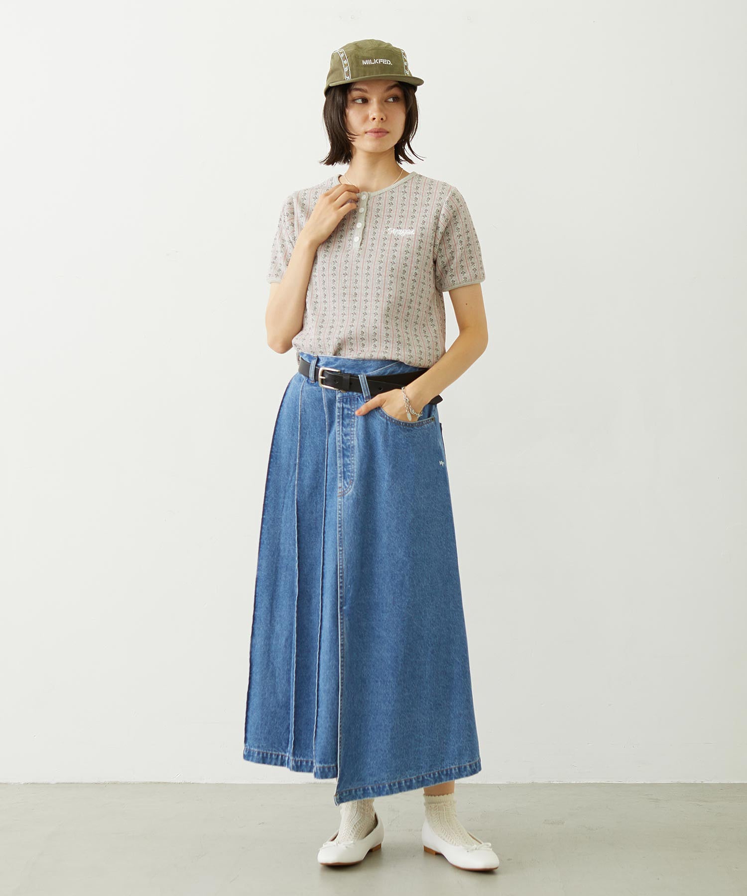 ASYMMETRICAL LONG SKIRT
