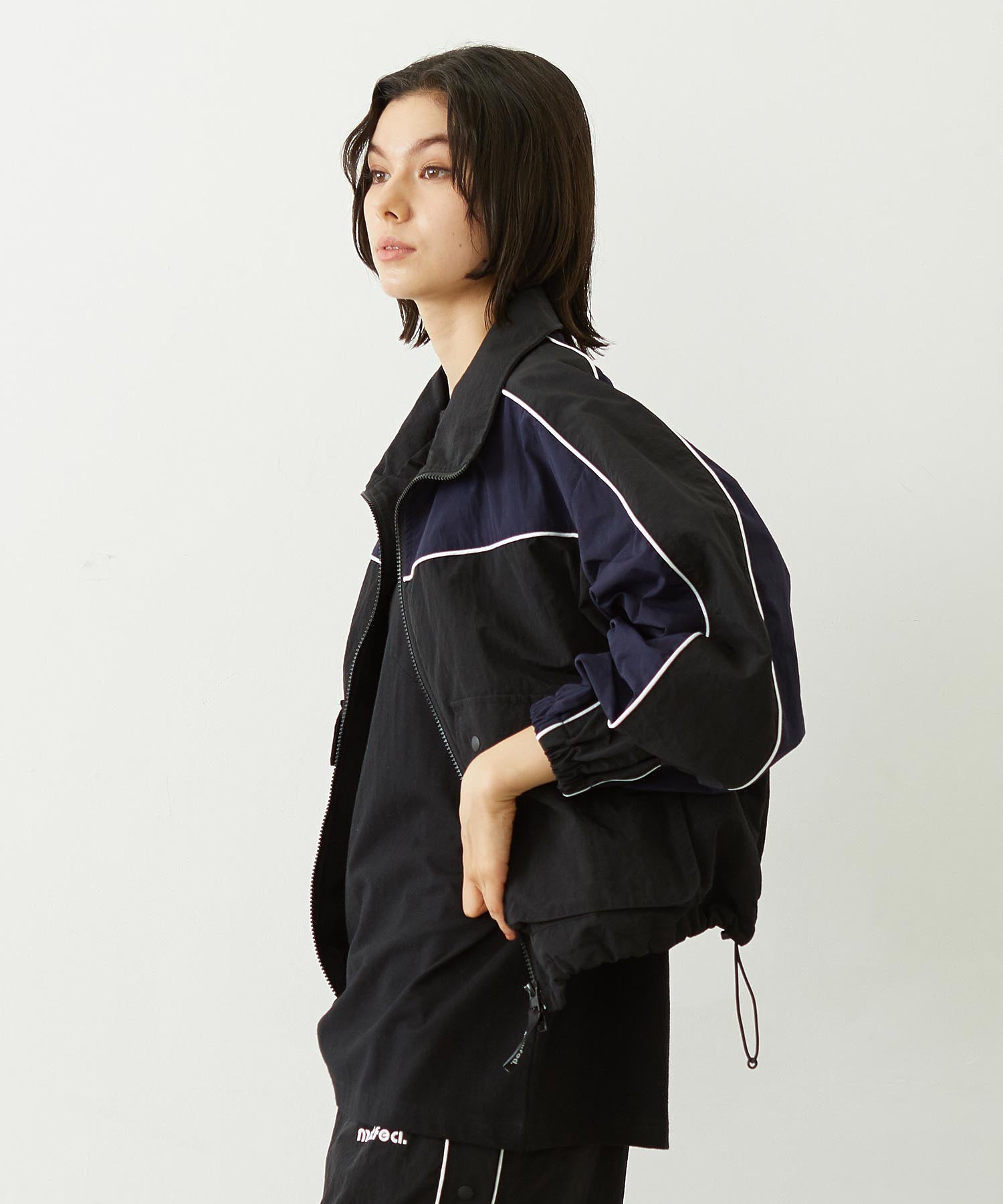 CUTOUT LOGO TRACK JACKET