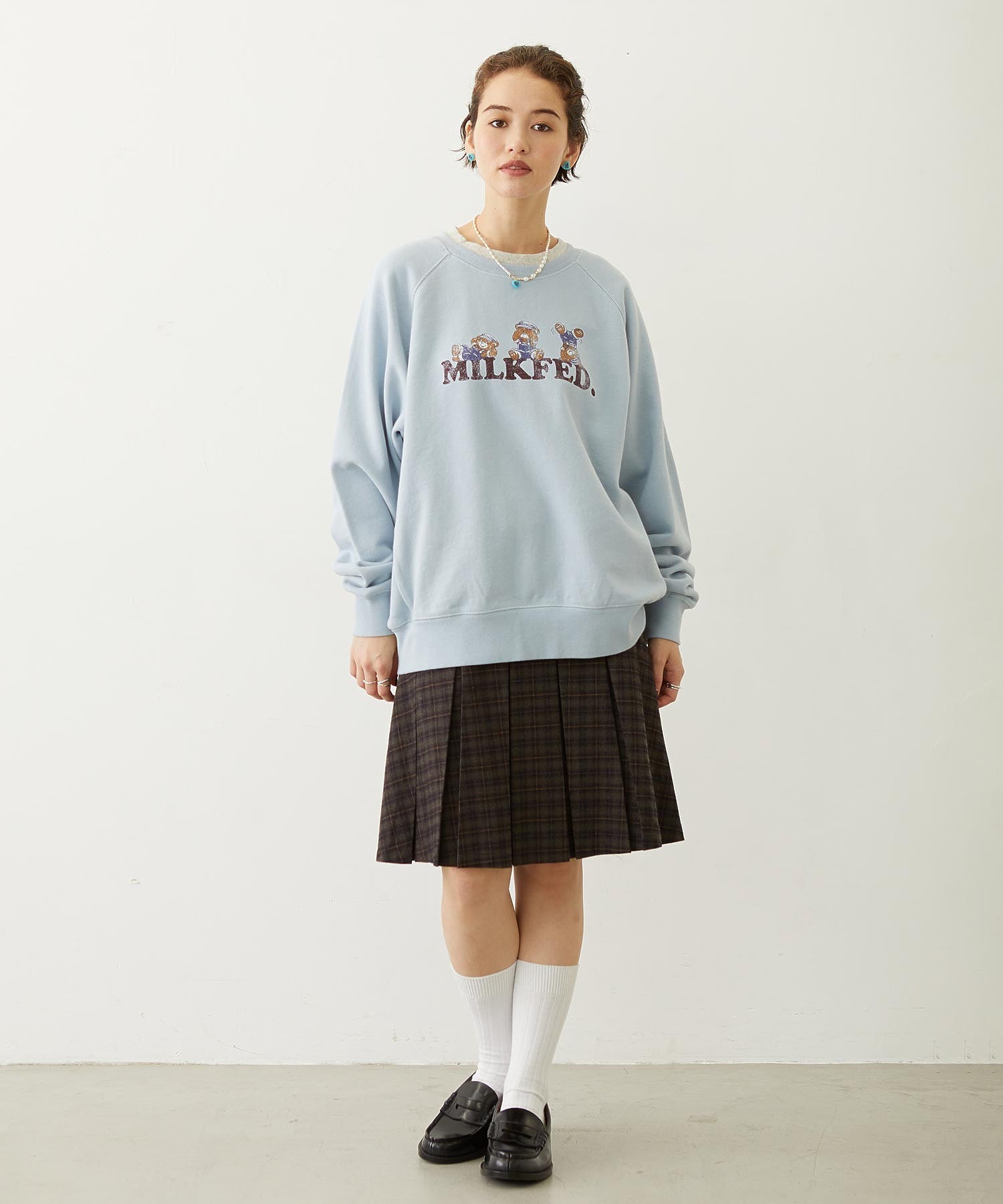 BELTED PLEATED SKIRT
