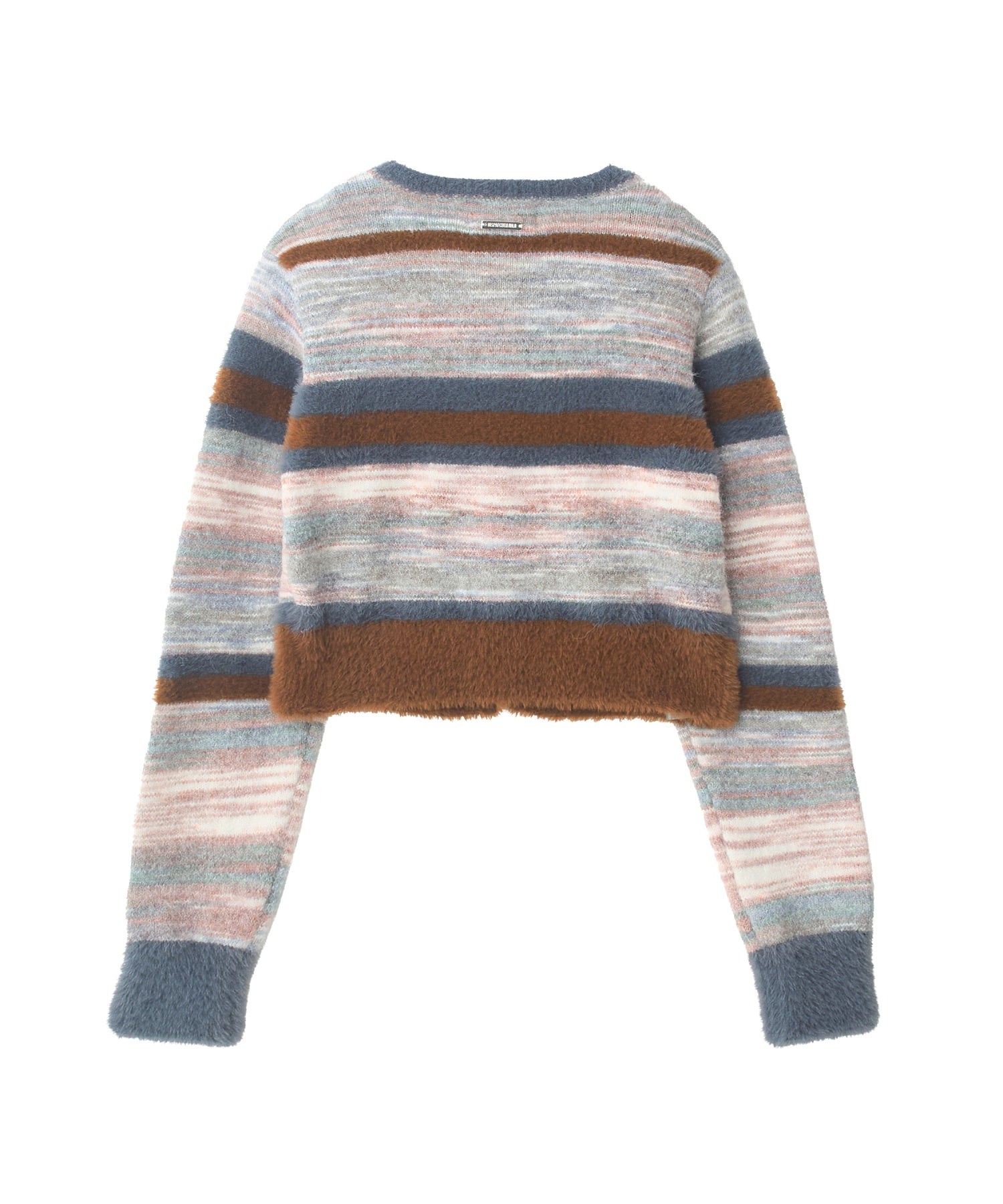 マルチボーダーシャギーカーディガン