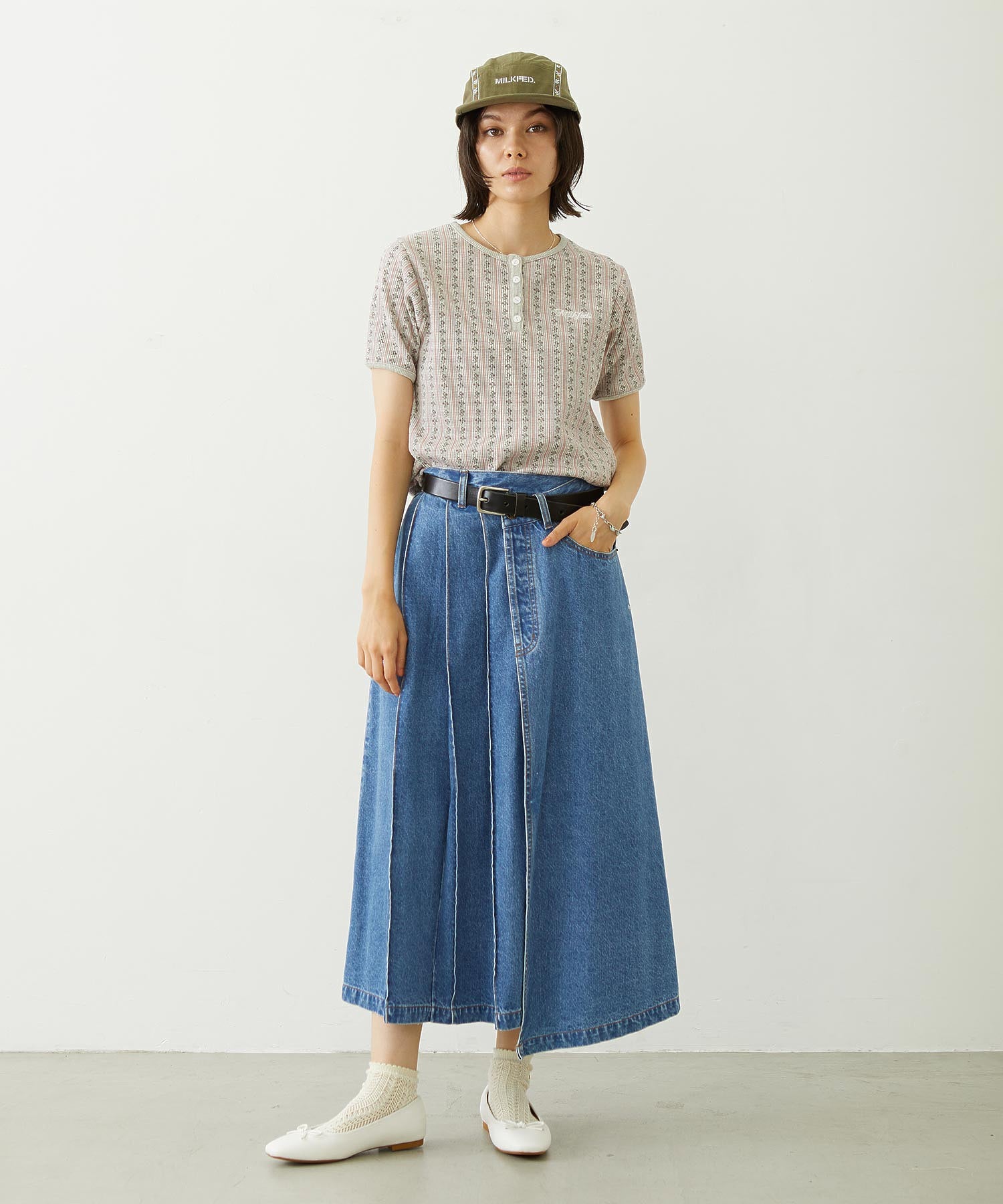 ASYMMETRICAL LONG SKIRT