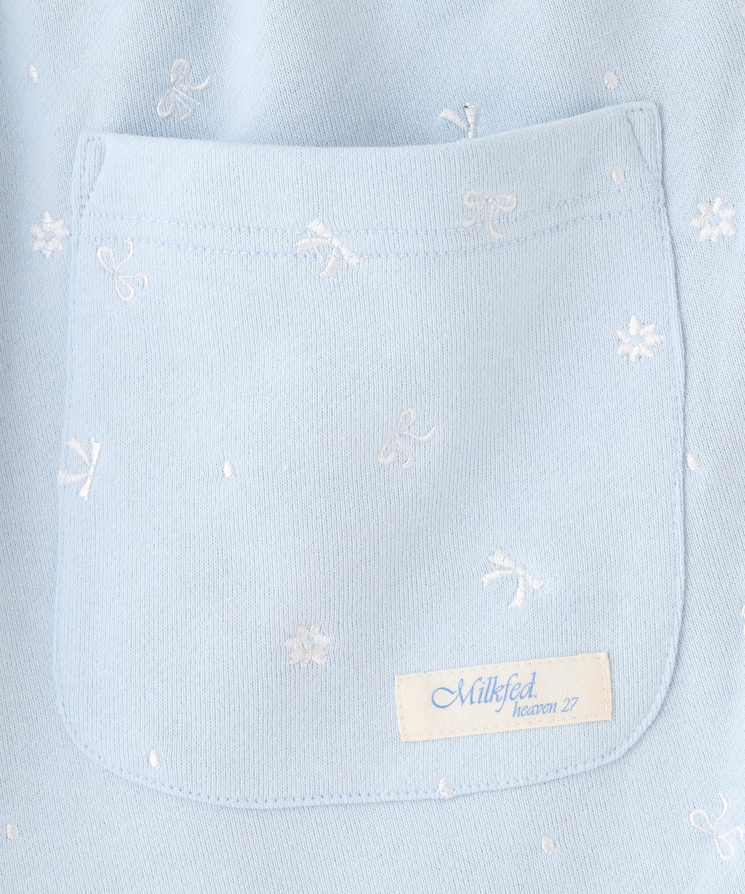 EMBROIDERY TUCK SWEAT PANTS