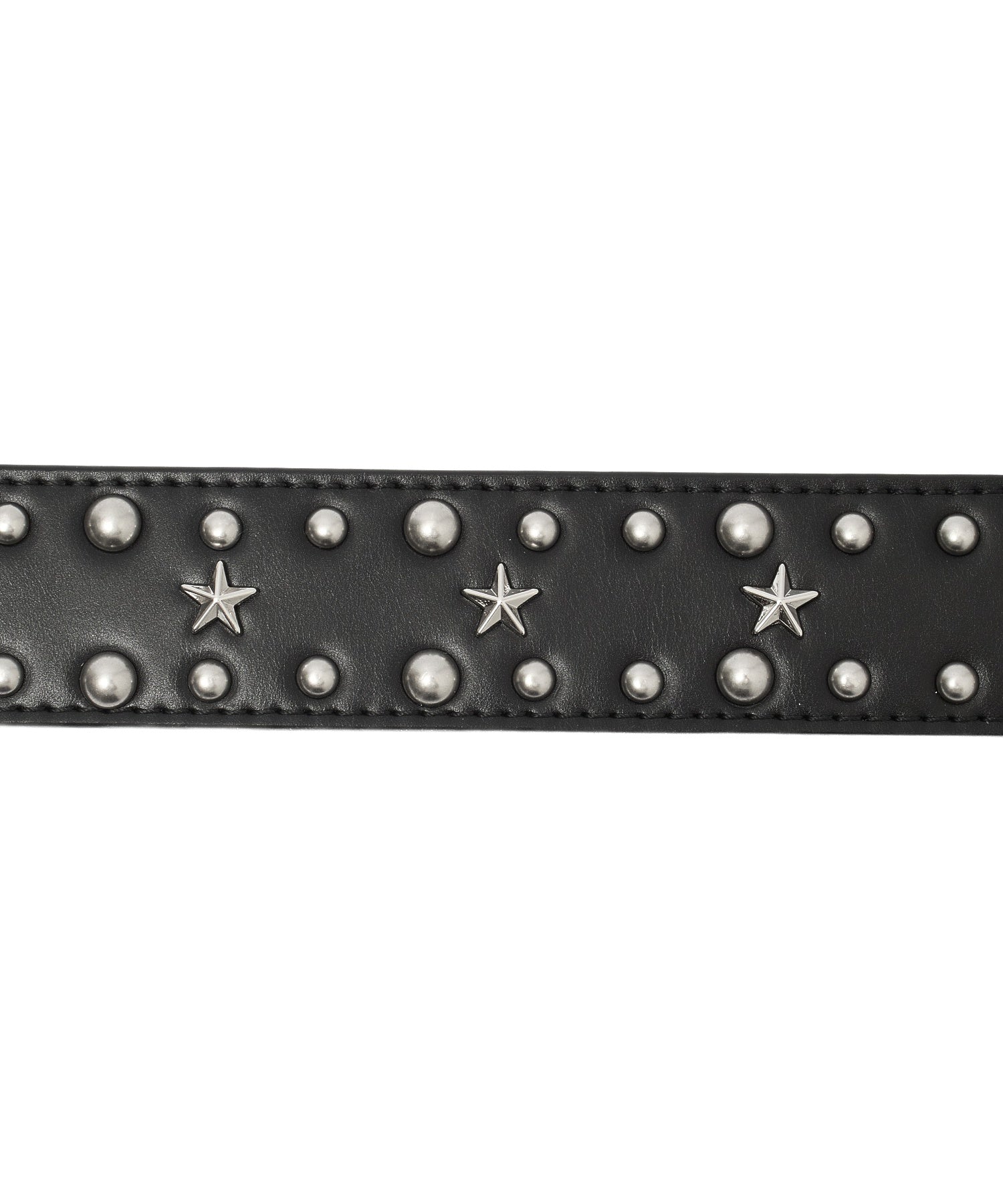 STAR STUDDED FAUX LEATHER BELT