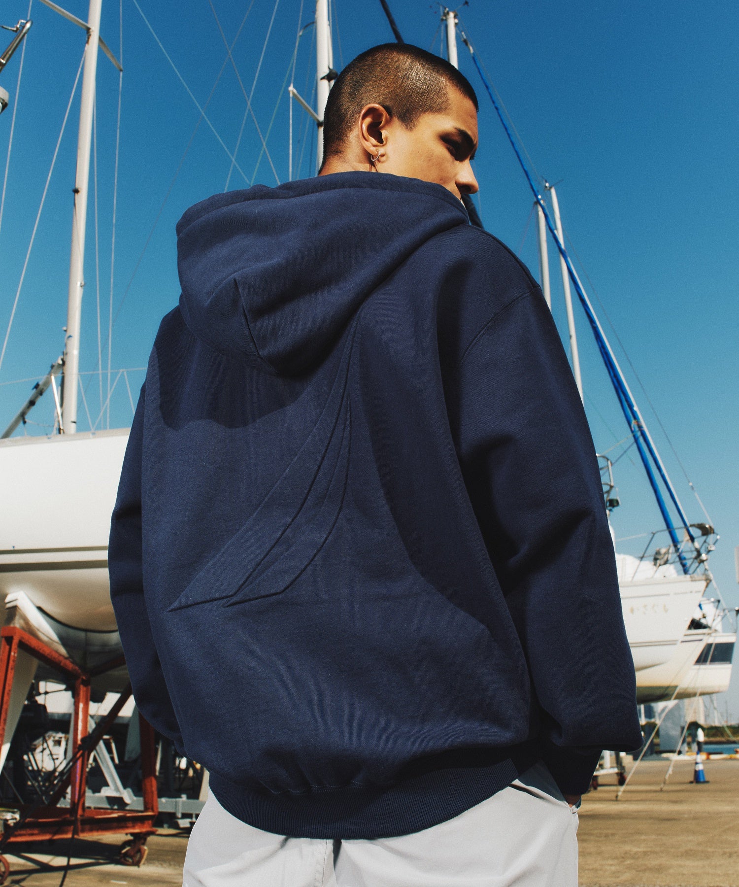 XLARGE×NAUTICA ZIP HOODED SWEATSHIRT