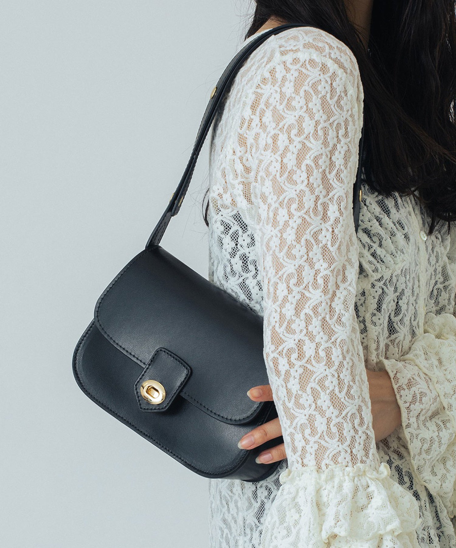 MILLELA FIRENZE/SMOOTH LEATHER SHOULDER BAG