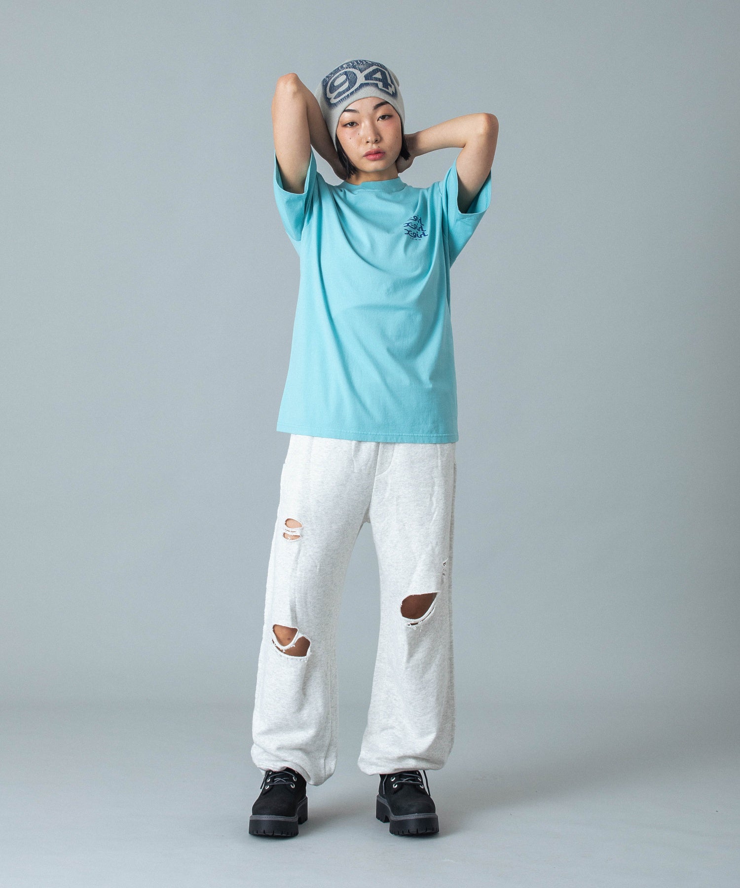 DOTTED NUMBERING BEANIE
