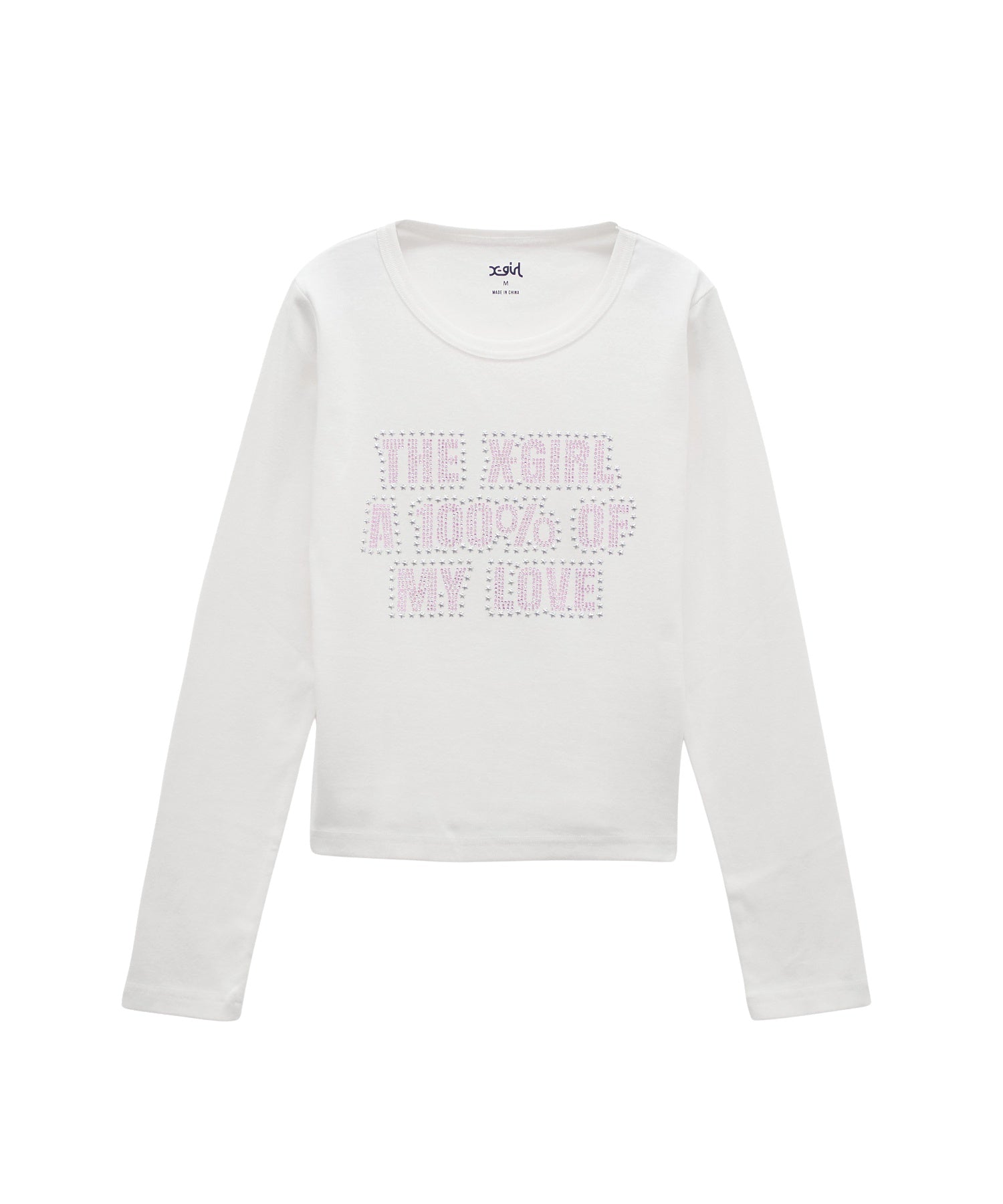 STAR AND LOGO L/S BABY TEE