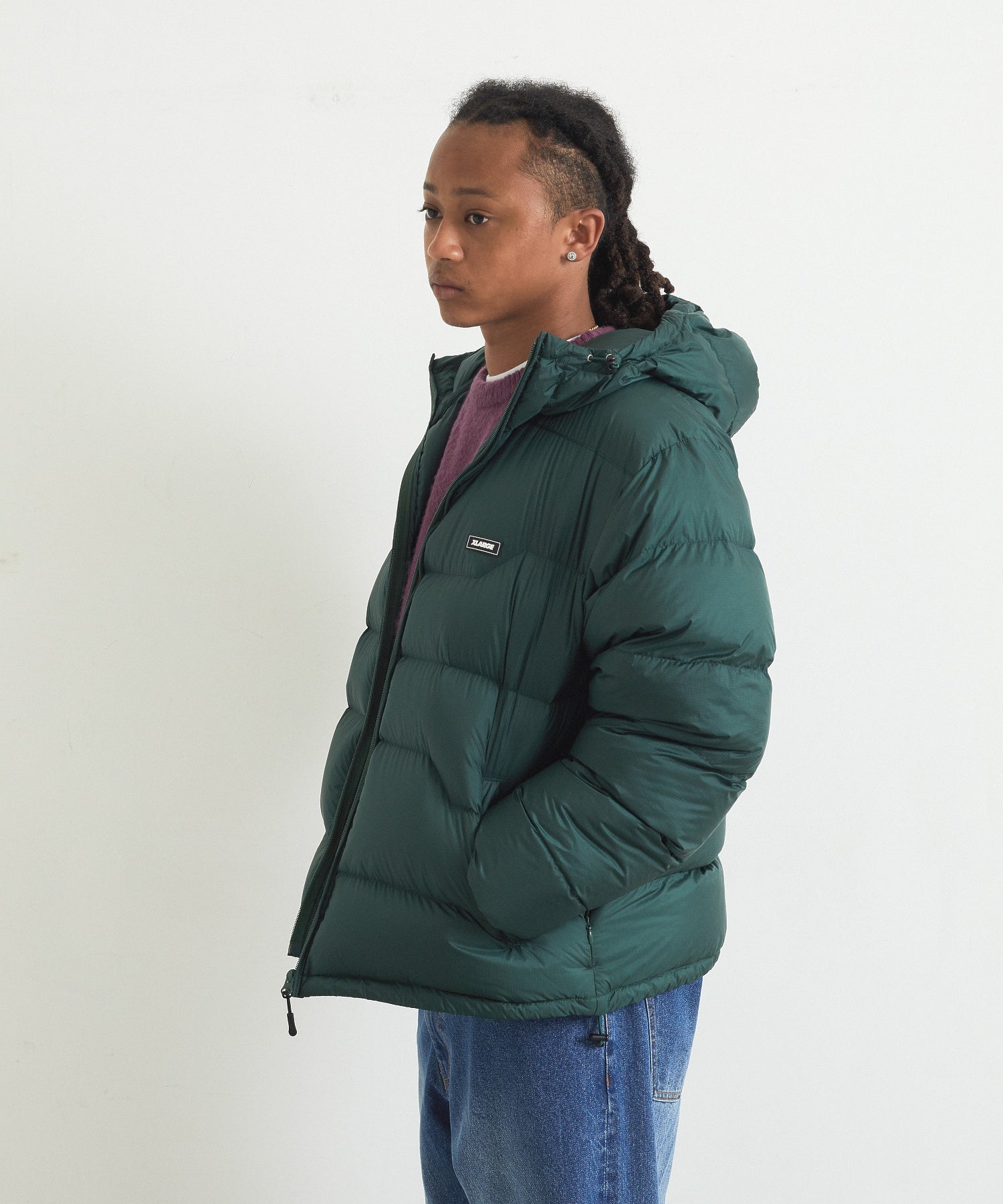 RIPSTOP HOODED DOWN JACKET