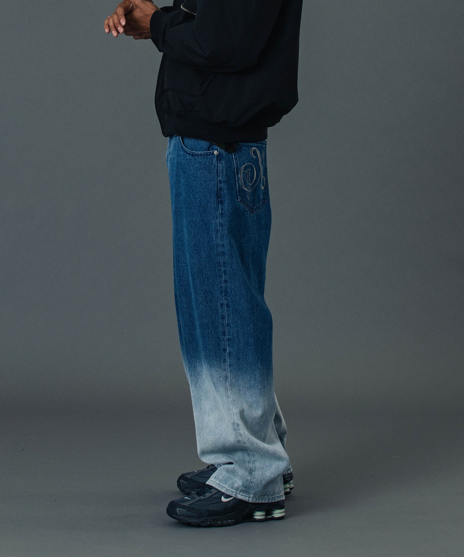 FADED DENIM PANTS