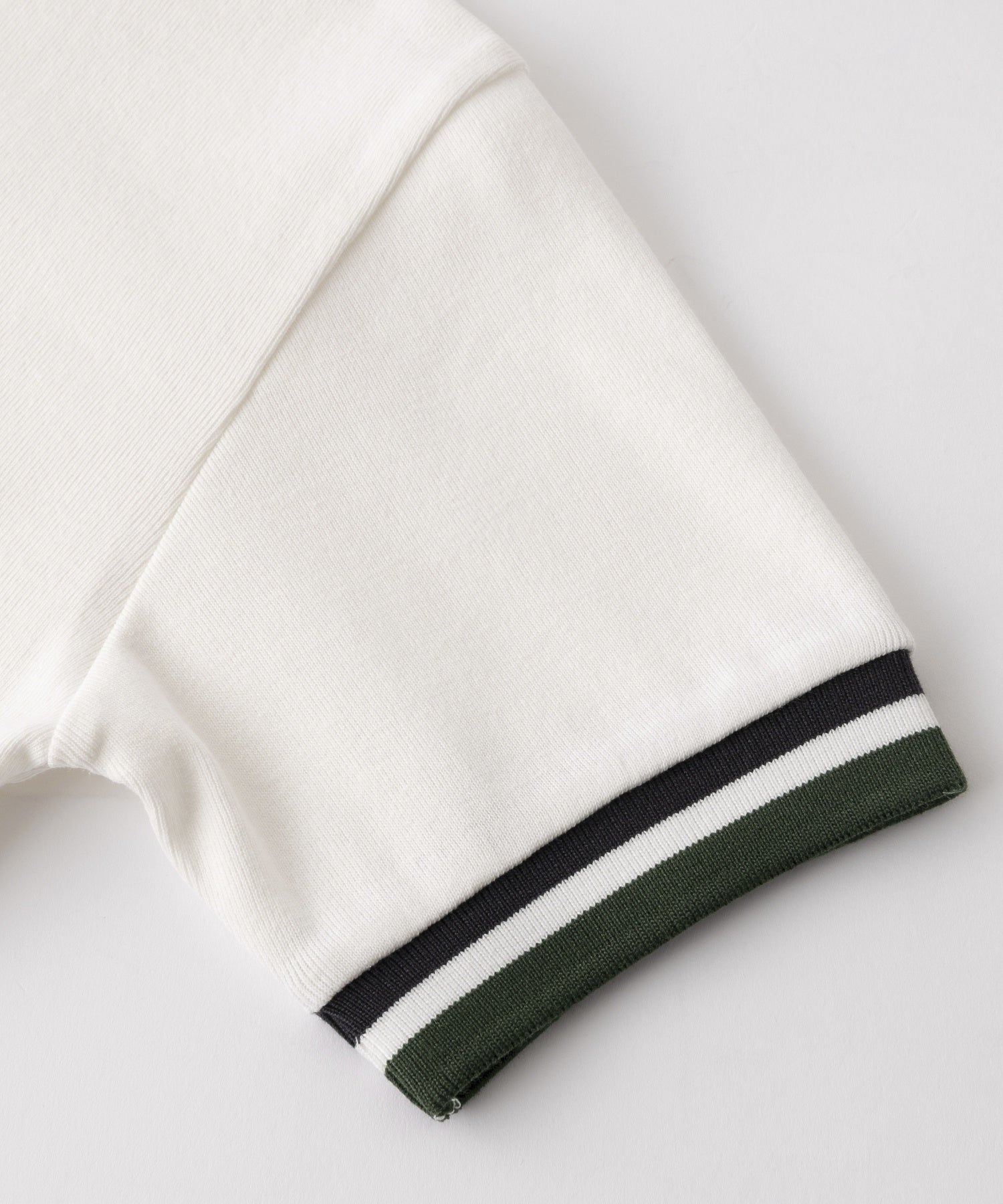 STRIPED RIB S/S BABY TEE