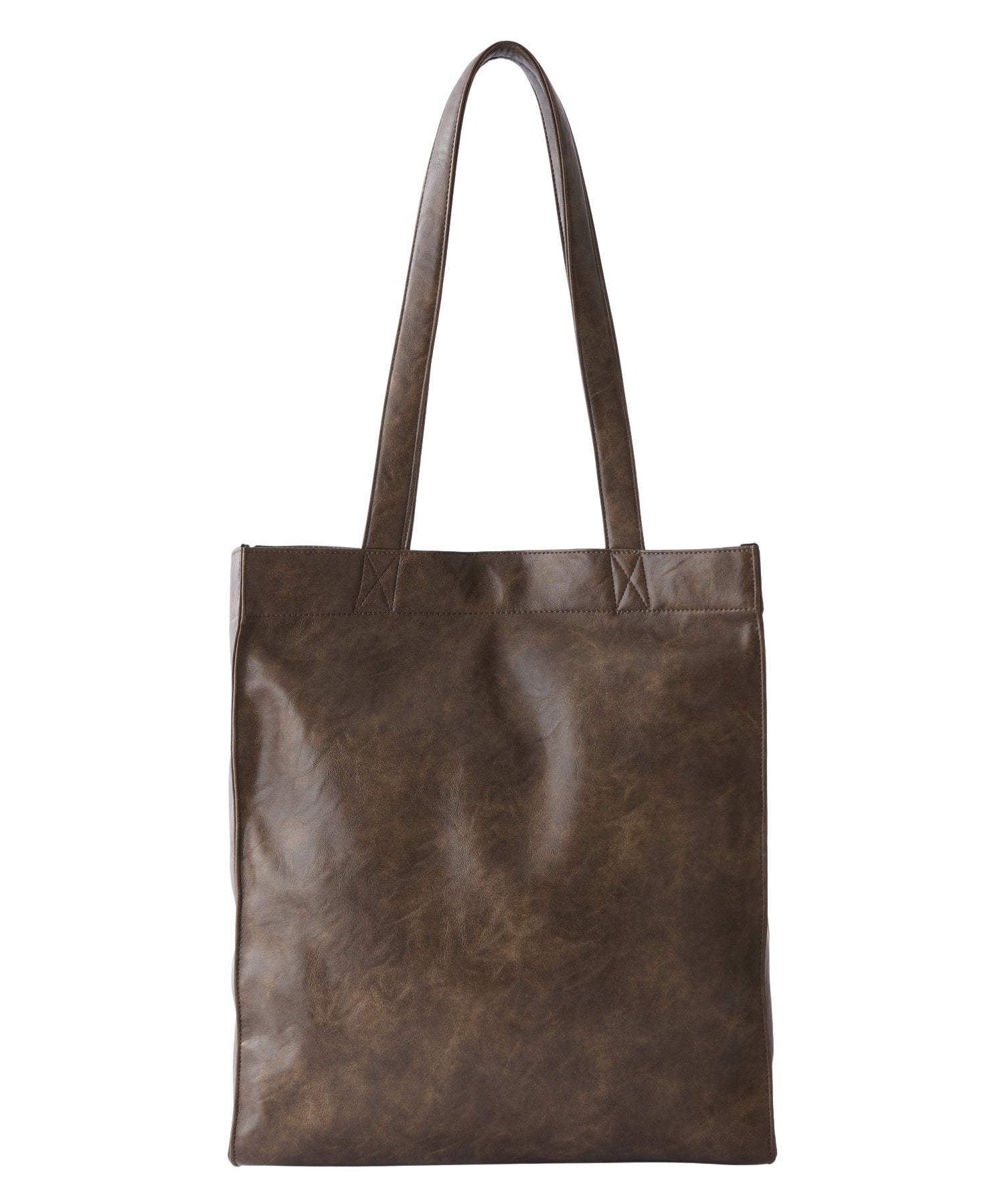 ANGEL EMBROIDERY FAUX LEATHER TOTE BAG