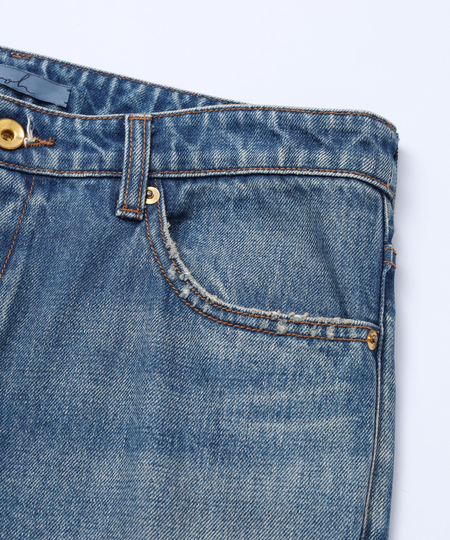 SEMOH/セモー/Test Print Denim Pants Lui Araki SA16-8-02