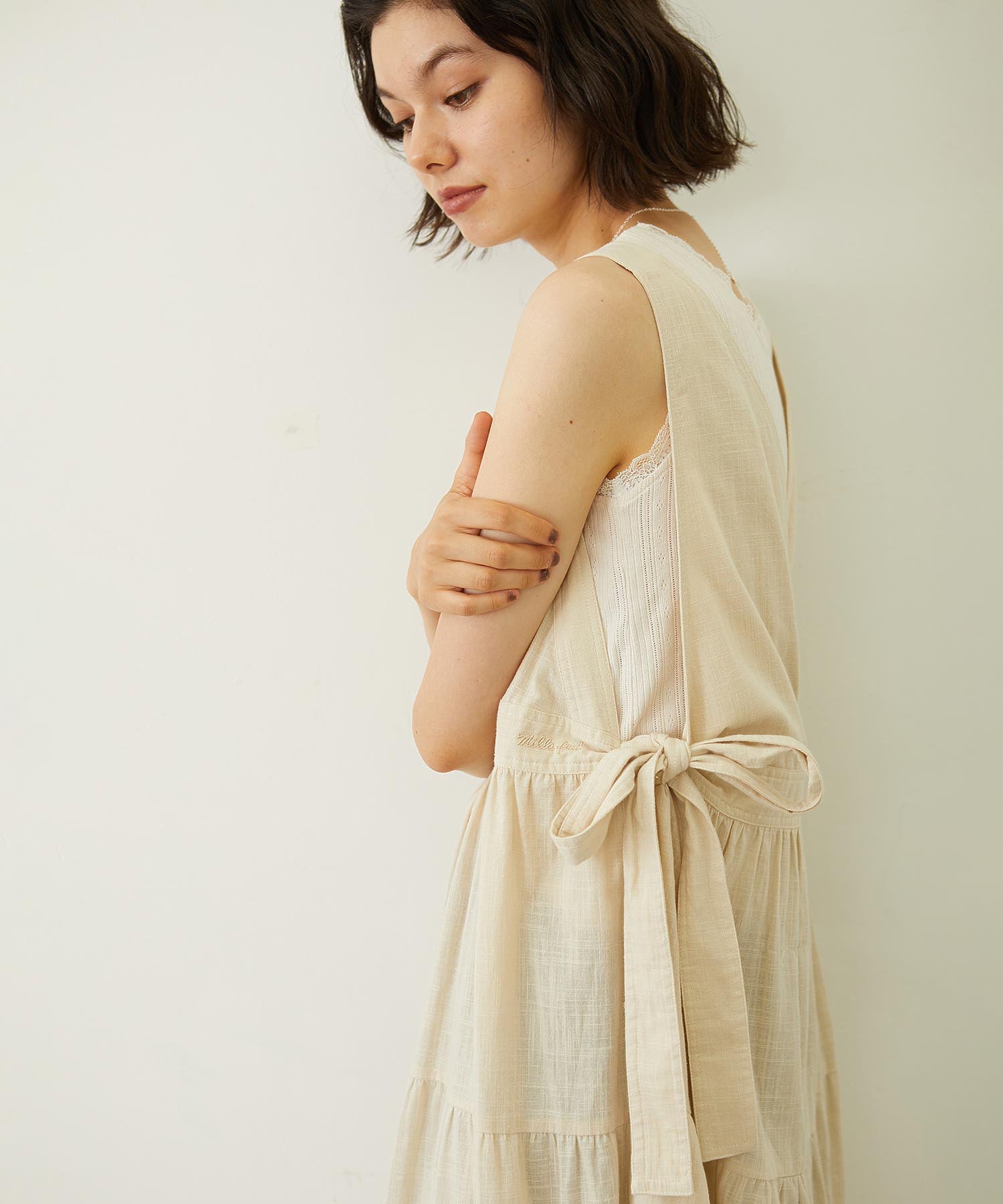 APRON TIERED DRESS