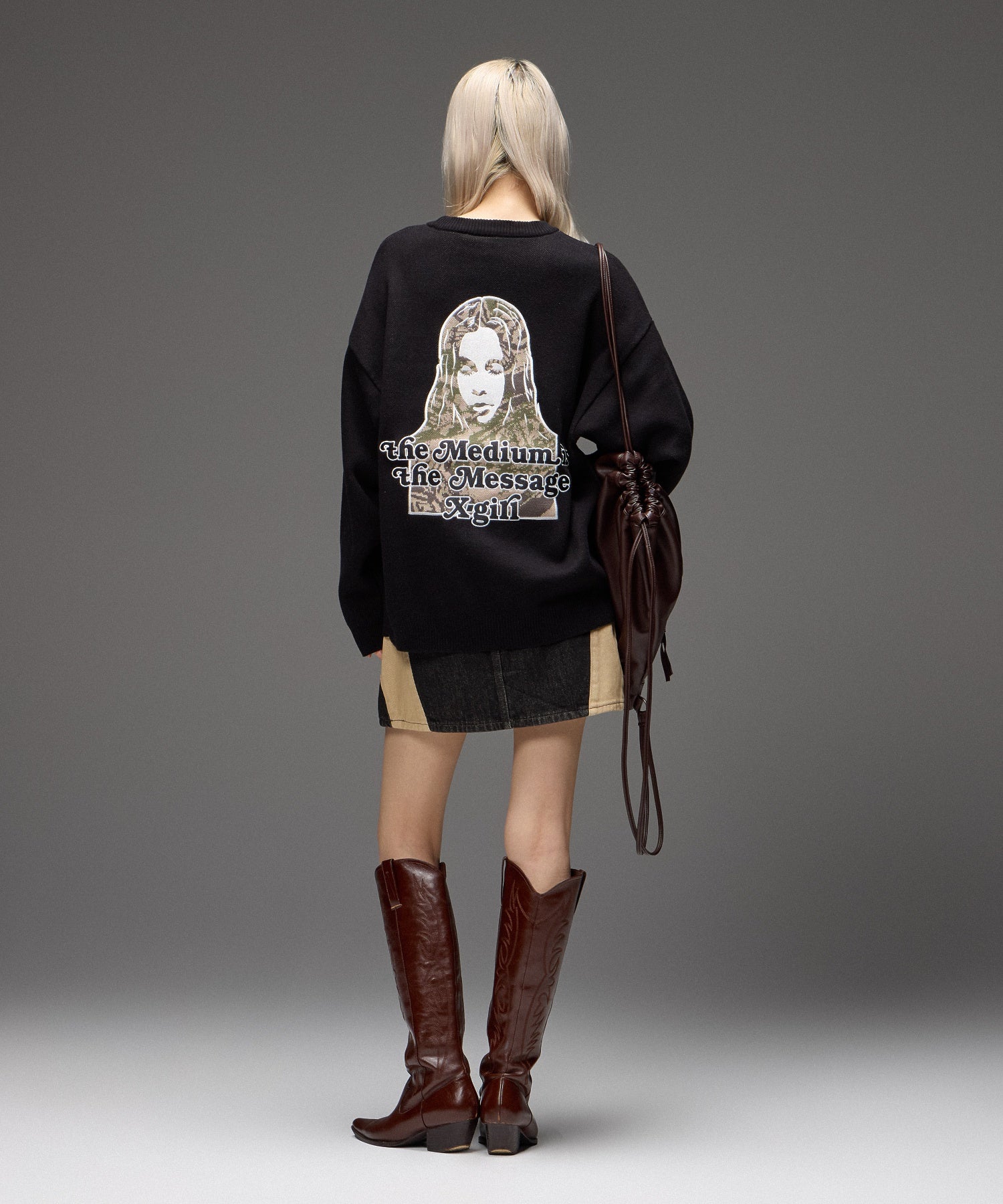 FAUX LEATHER UTILITY KNAPSACK