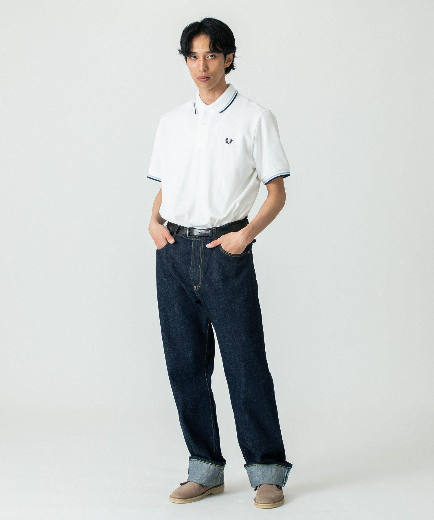 FRED PERRY/フレッドペリー/TWIN TIPPED SHIRT/M12