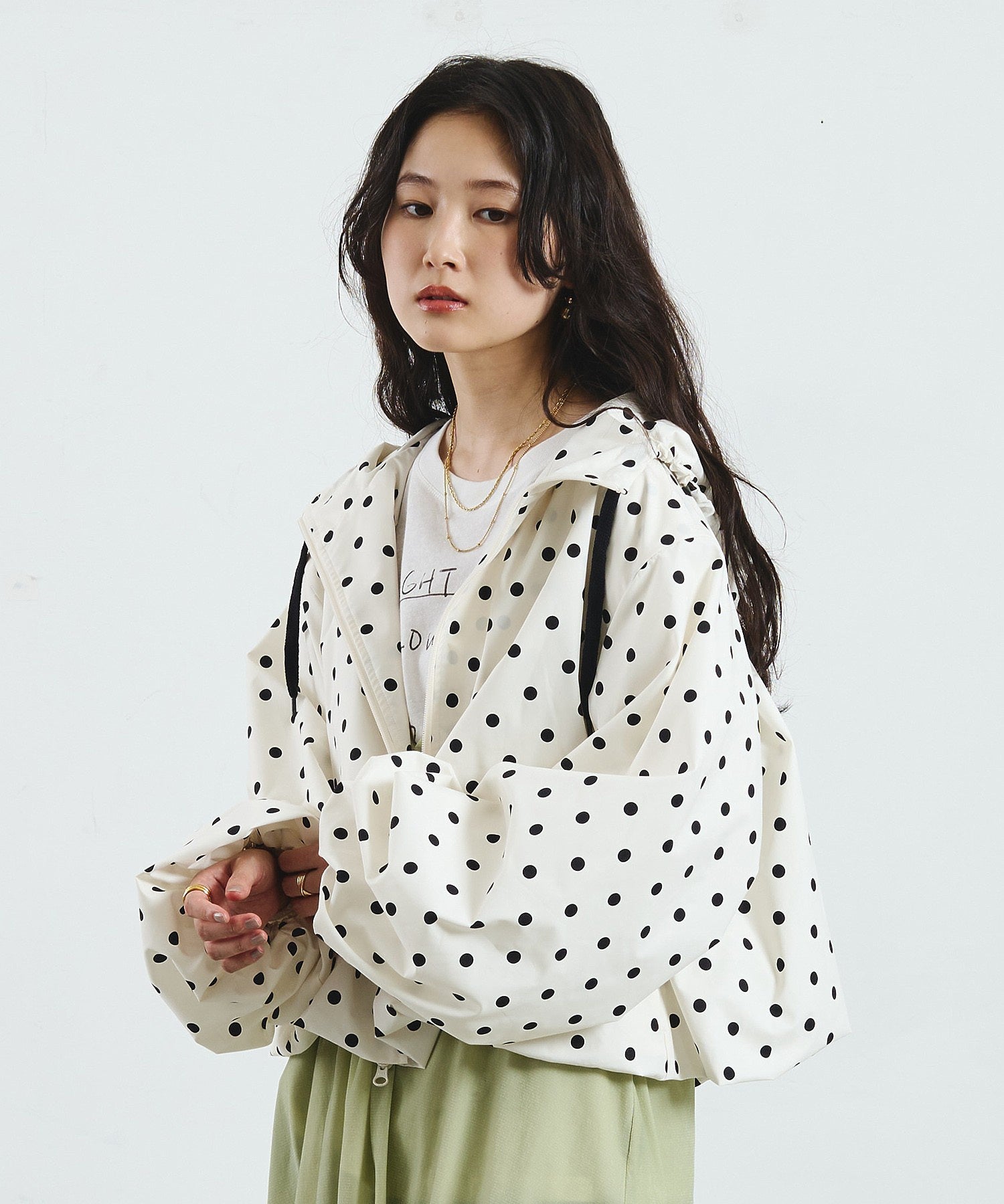 POLKA DOT PUFF BLOUSON
