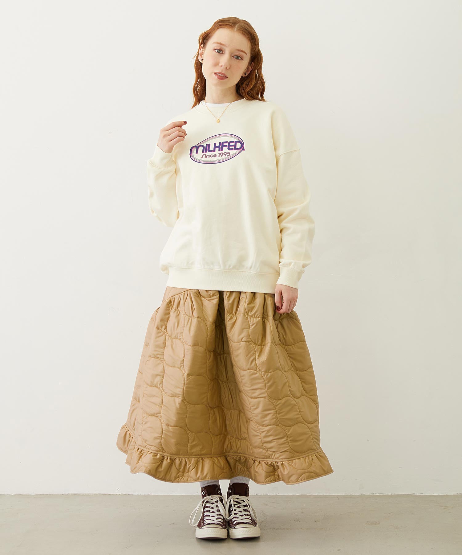 CIRCLE LOGO SWEAT TOP