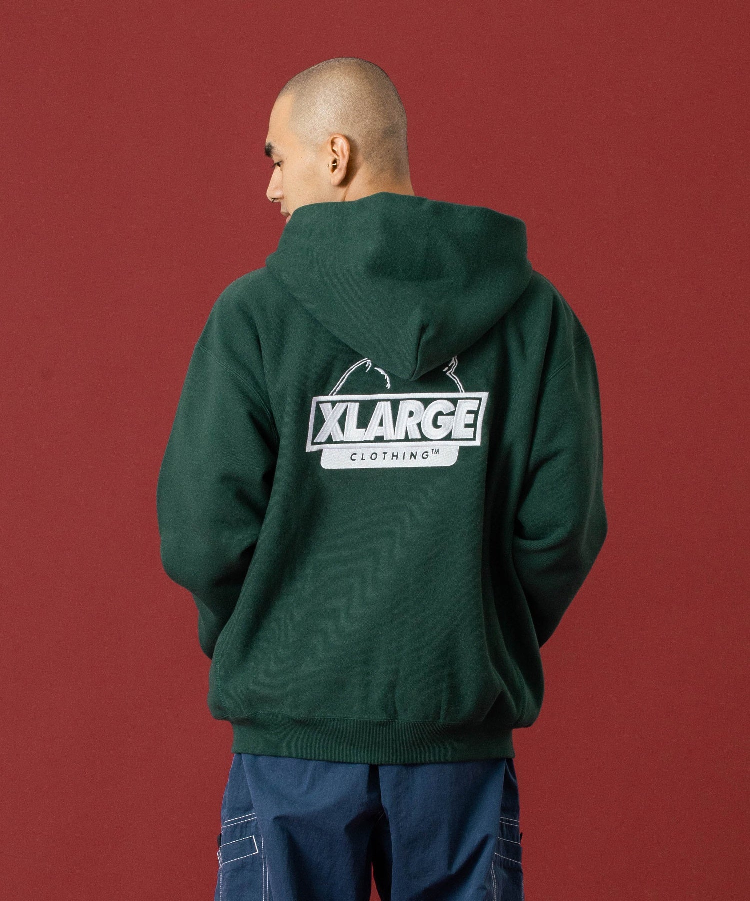 XLARGE×Champion REVERSE WEAVE ZIP UP HOODED SWEATSHIRT