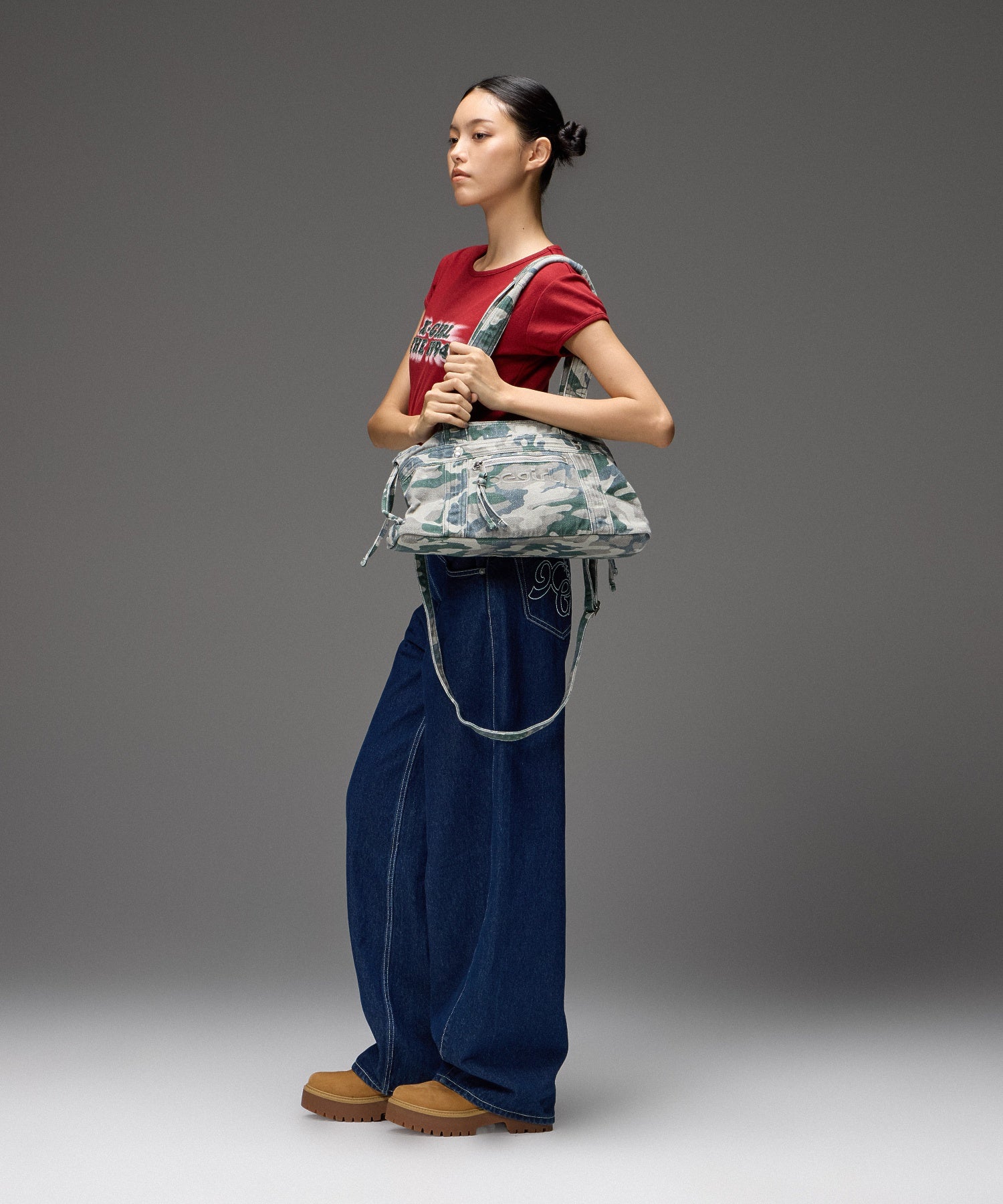 FADED MILLS LOGO SQUARE BAG