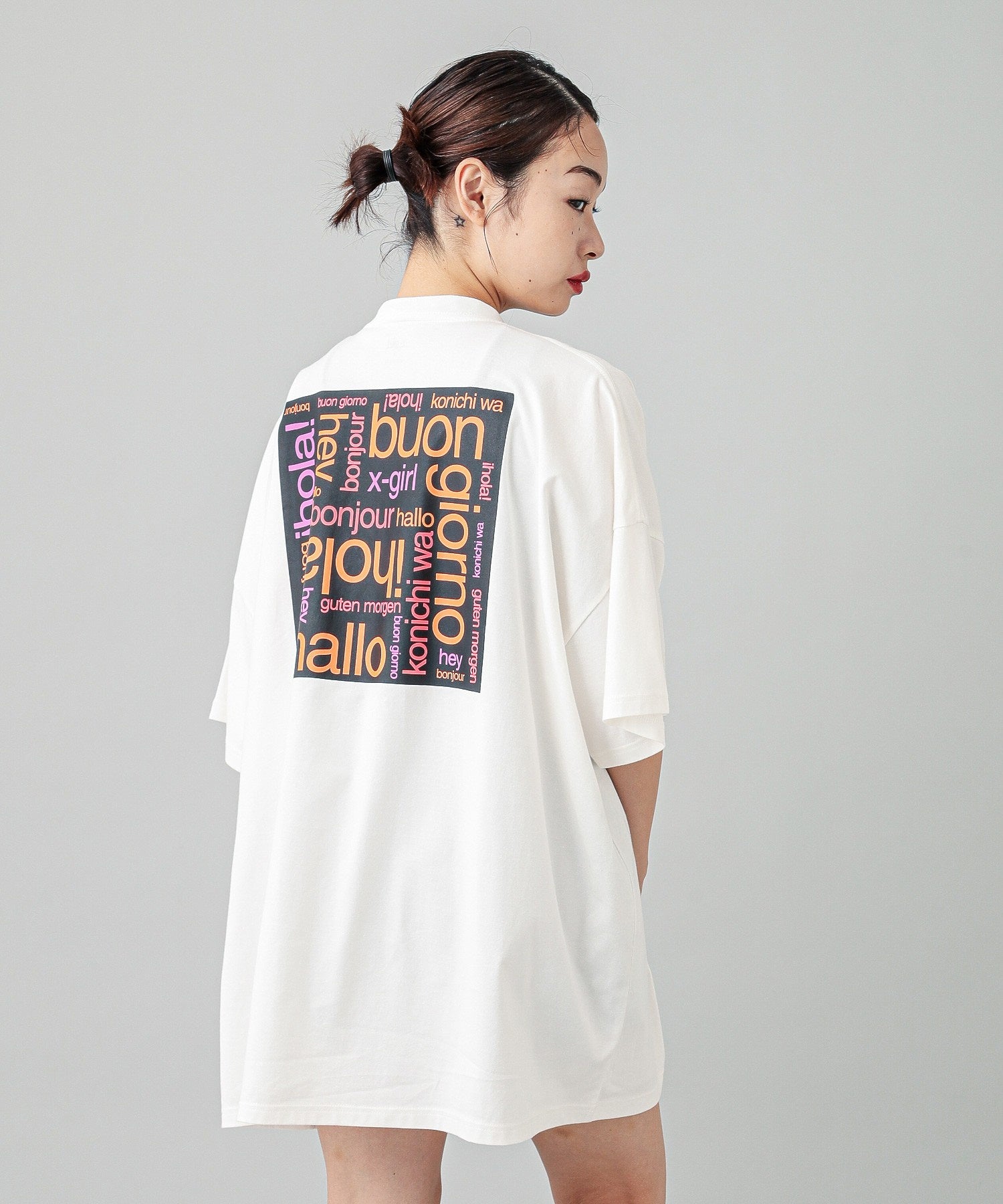 BONJOUR LOGO S/S BIG TEE DRESS