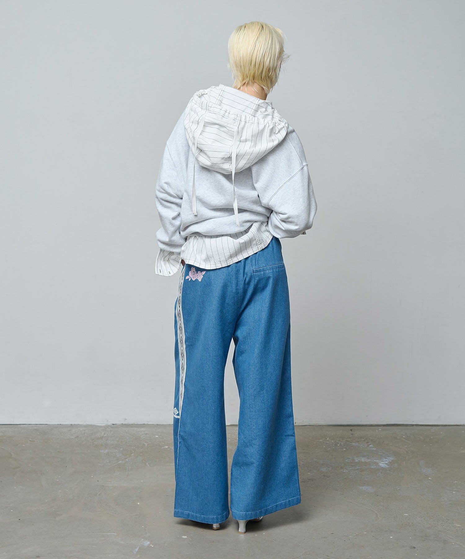 UMBRO/DENIM WIDE PANTS