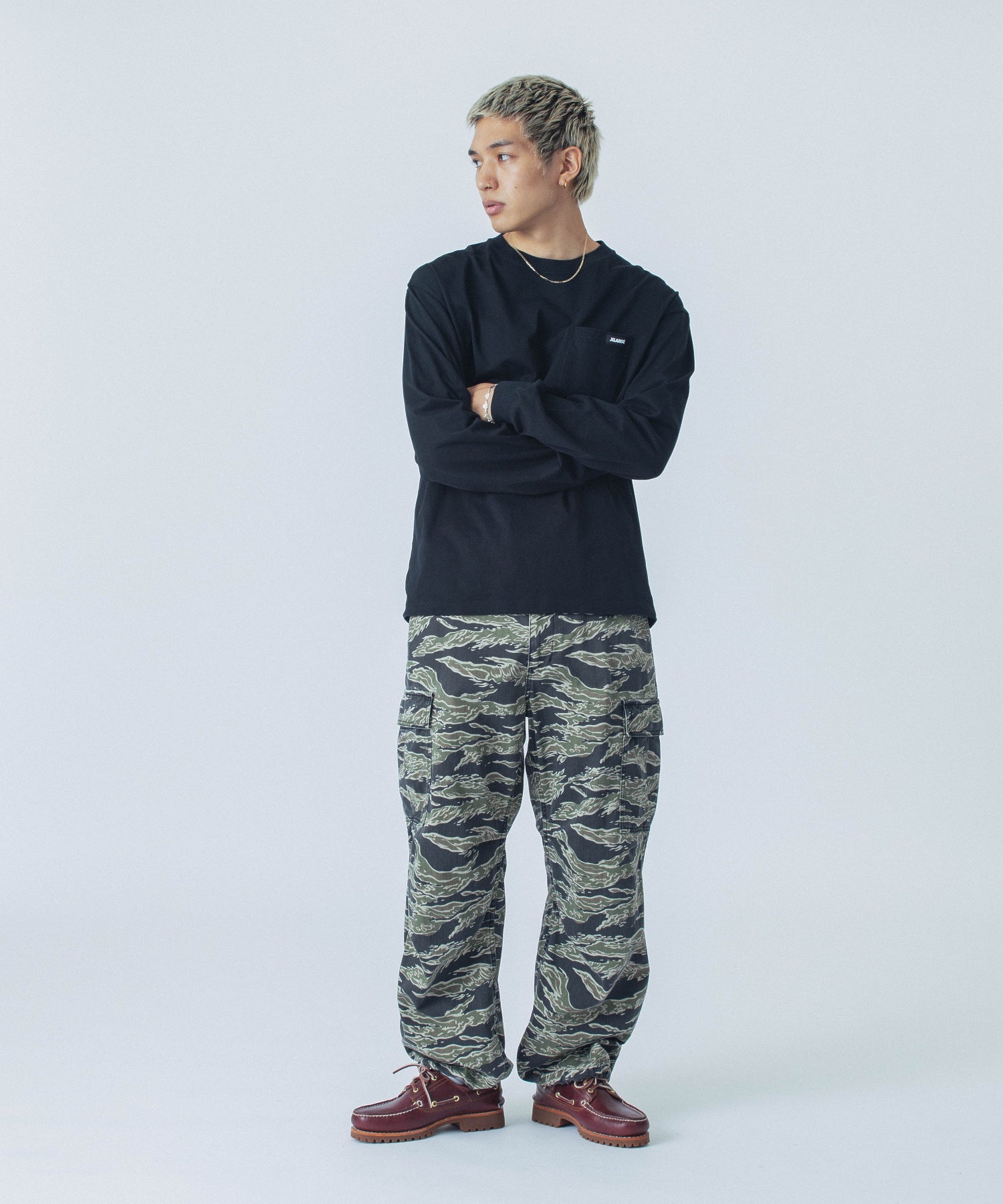 TIGER CAMO CARGO PANTS