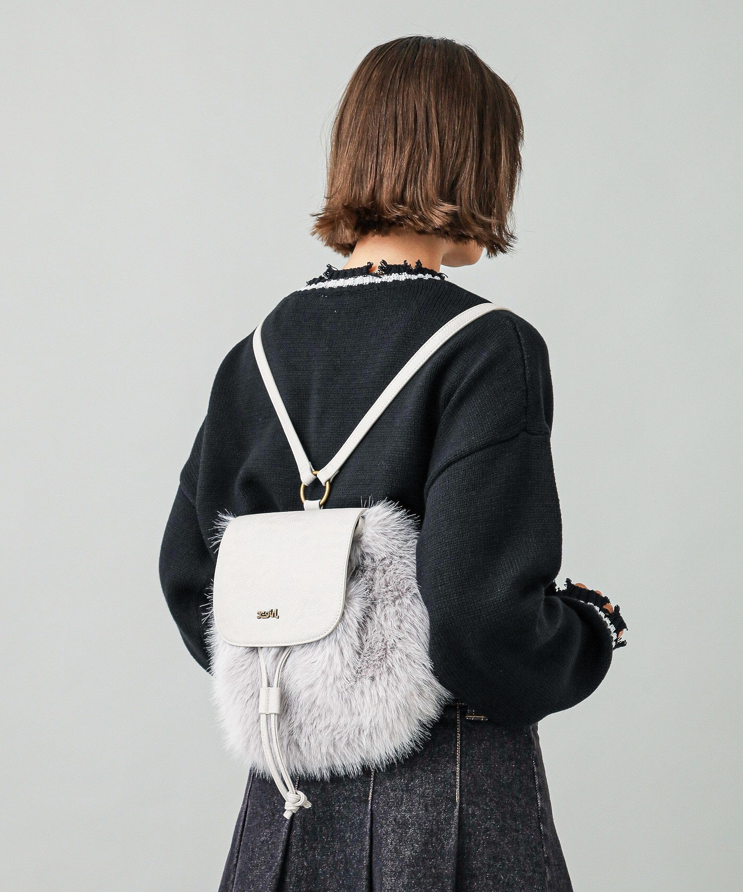 FAUX FUR BAG