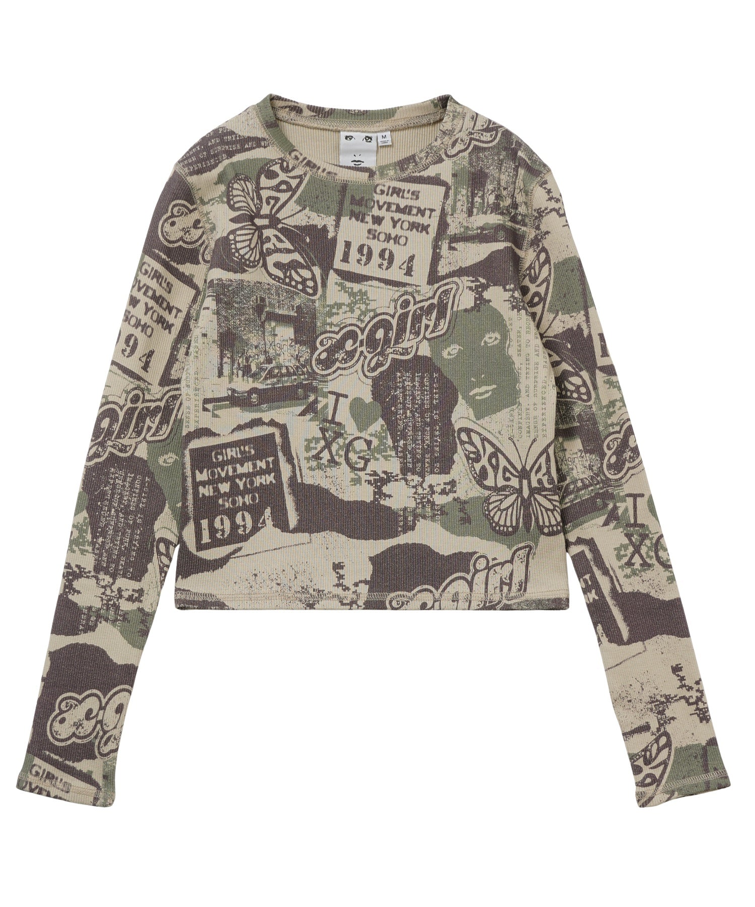 COLLAGE GRAPHIC L/S COMPACT TOP