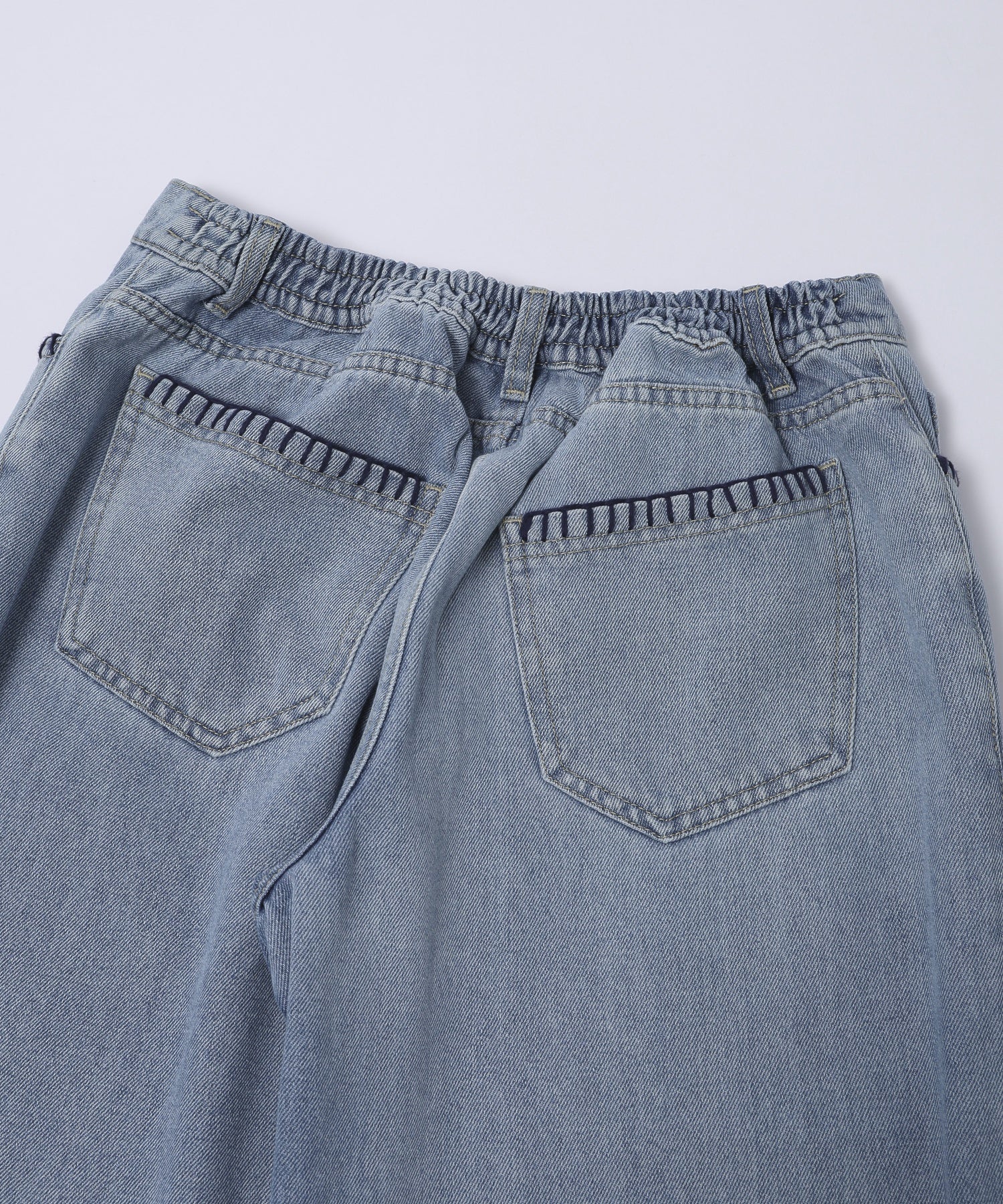 PAS UNE MARQUE/パ・ズュヌ・マルク/HAND-EMBROIDERED DISTRESSED DENIM PAS-710