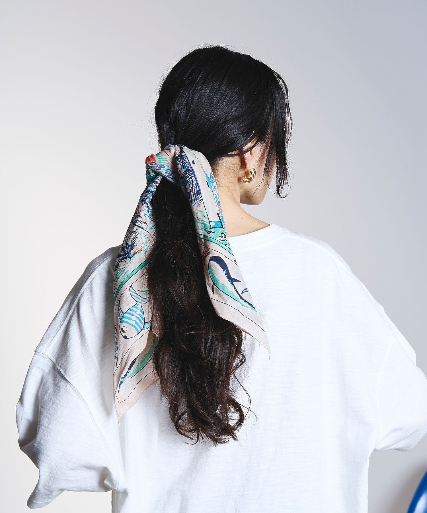BINDU/ACAPULCO 64㎝ MAP SCARF