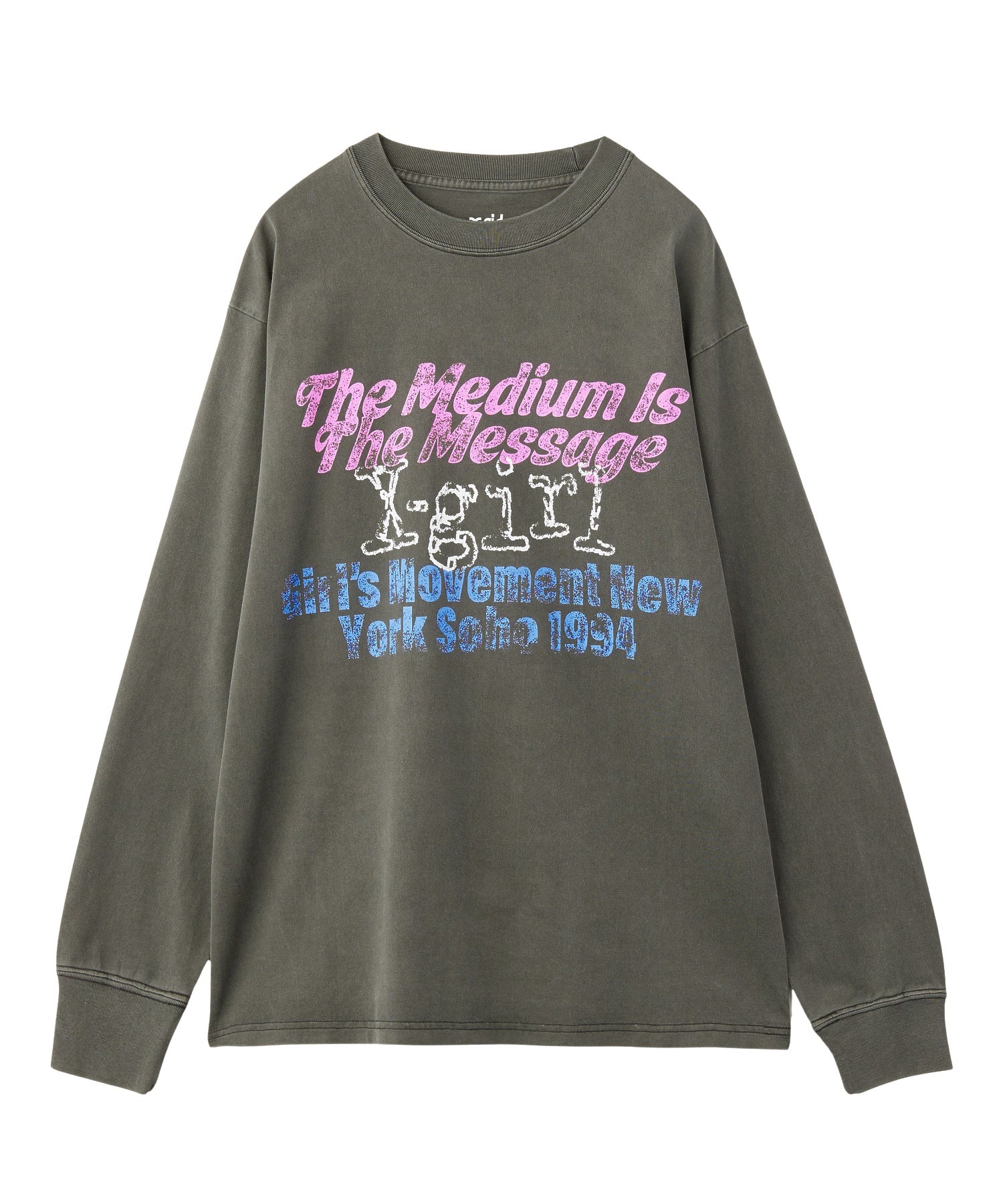 GRUNGE LOGO FADED L/S TEE