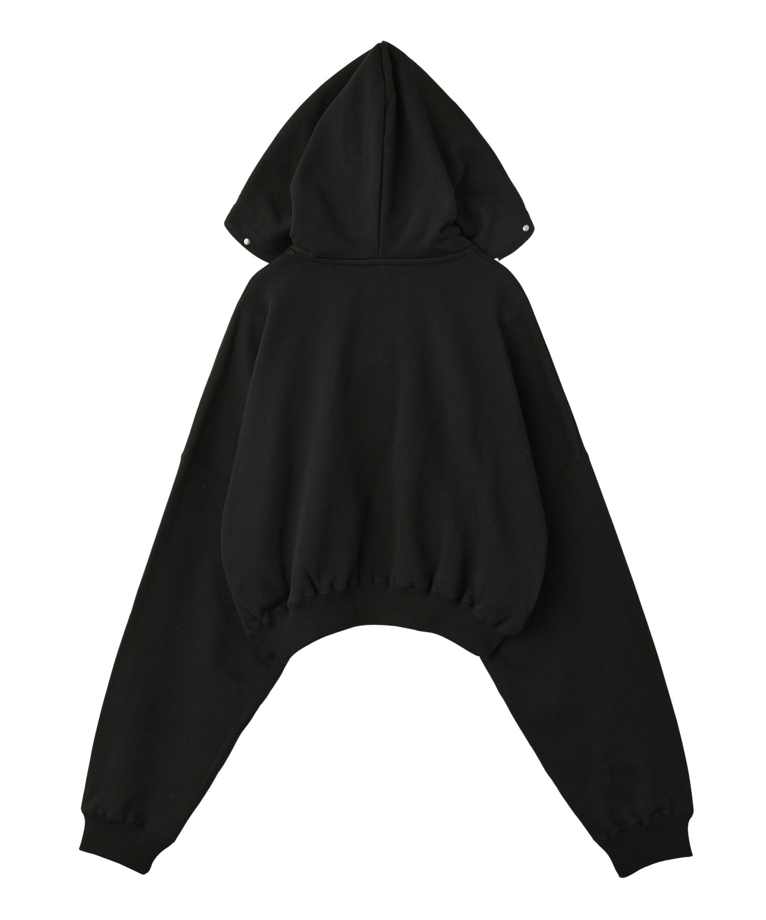 STUDDED ZIP UP SWEAT HOODIE