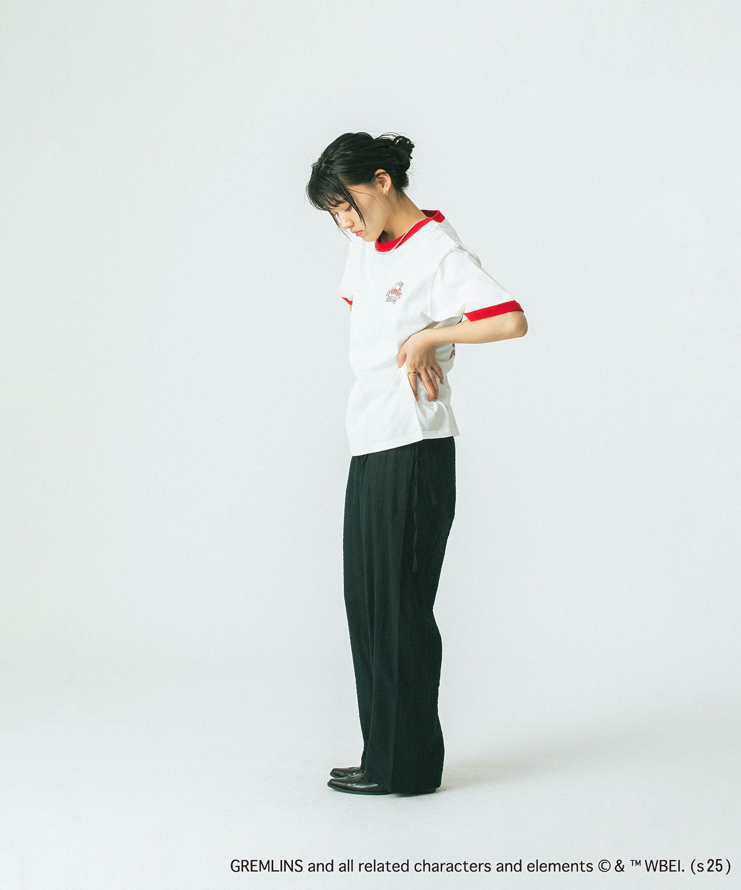 【WEB・一部店舗限定/ROSE BUD LIMITED】GREMLINS RINGER S/S TEE