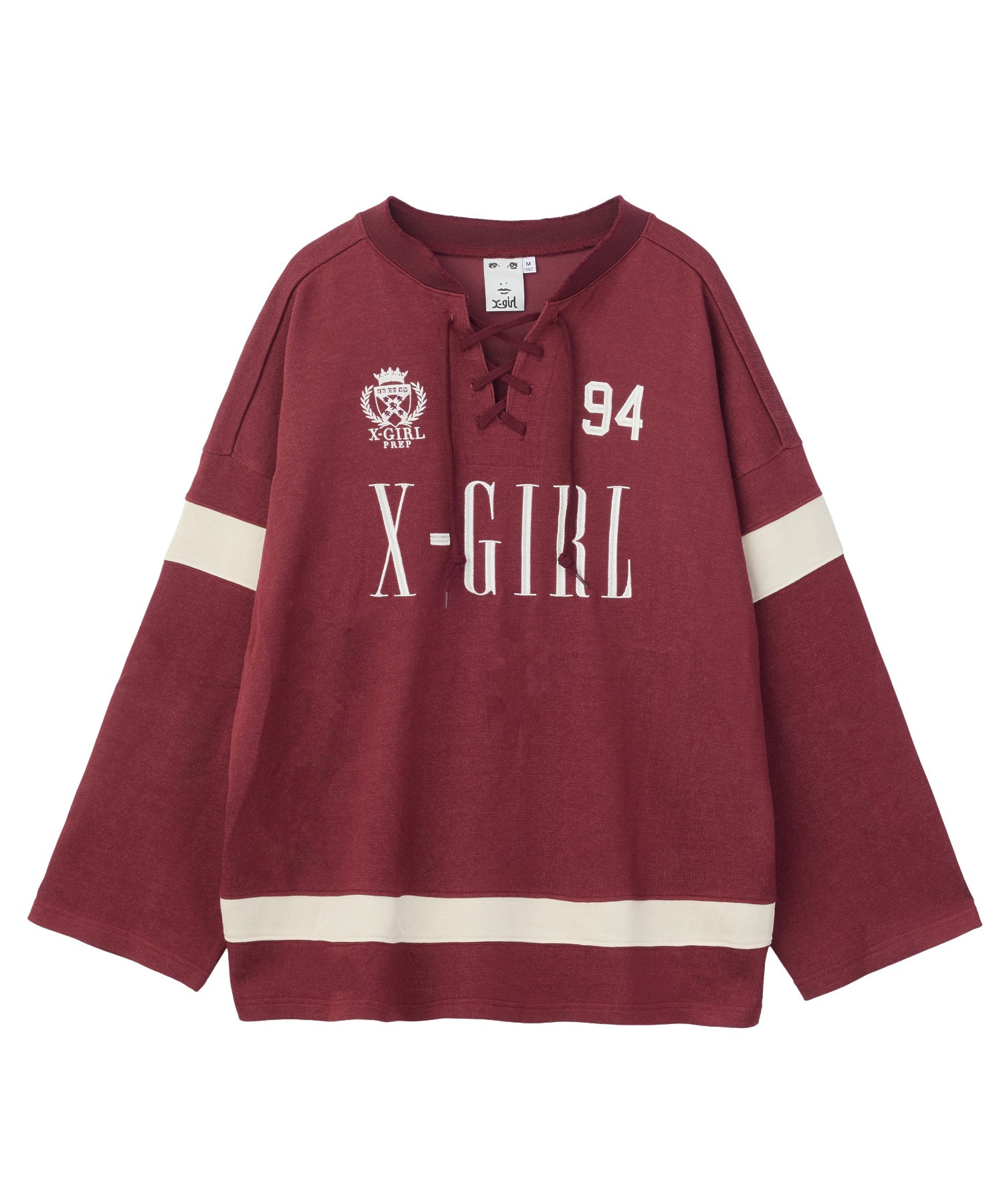 LACED UP FOOTBALL L/S TOP
