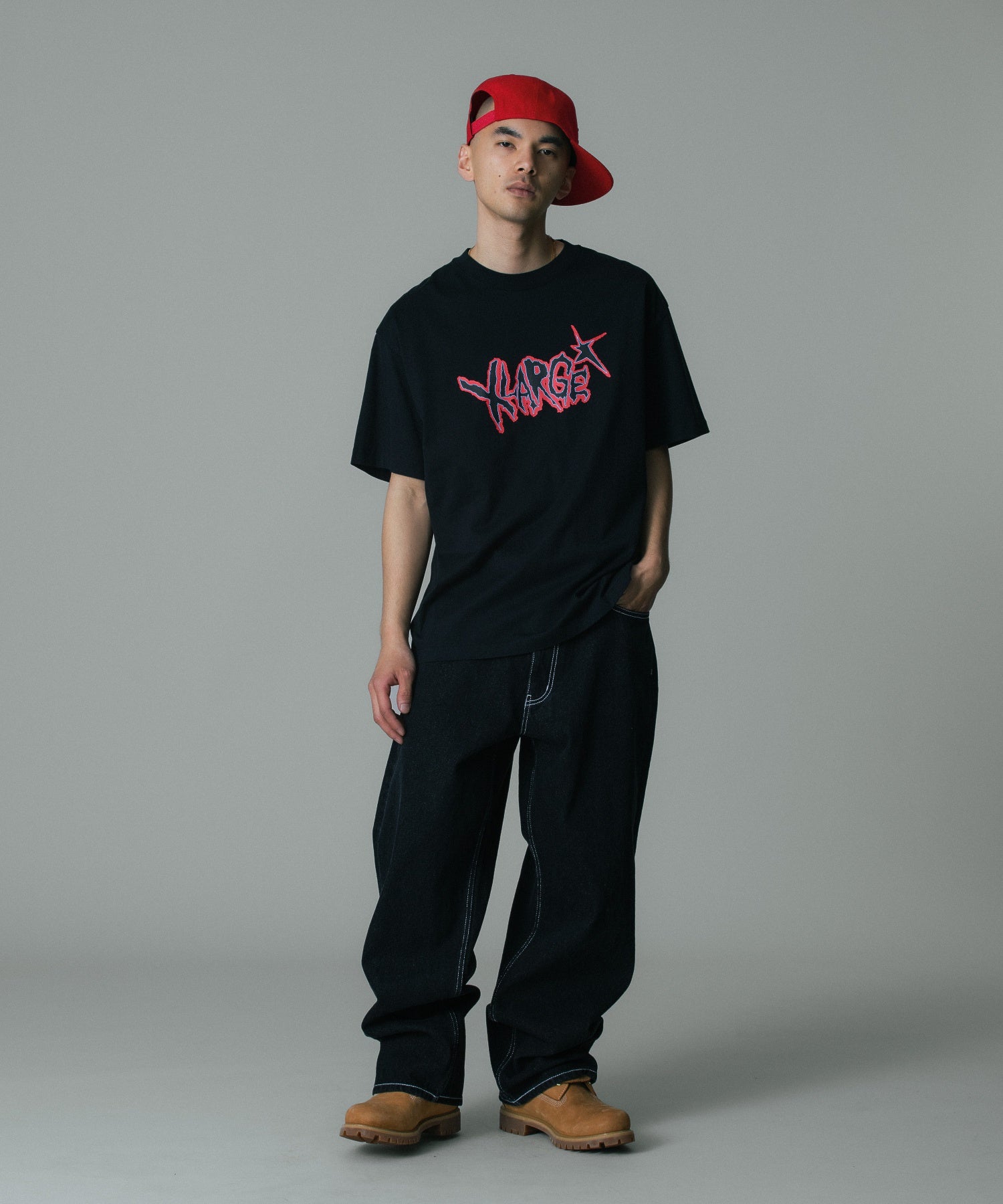 EMBROIDERED DENIM PANTS