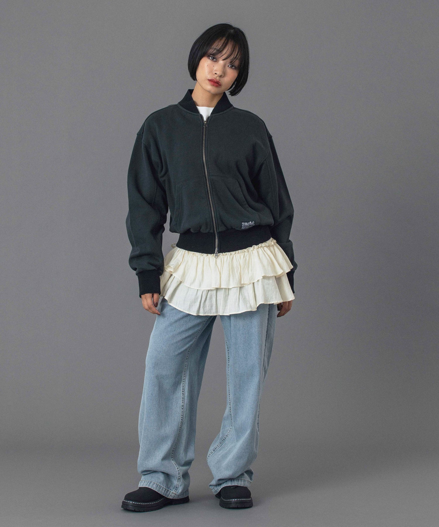 ZIP UP SWEAT BLOUSON