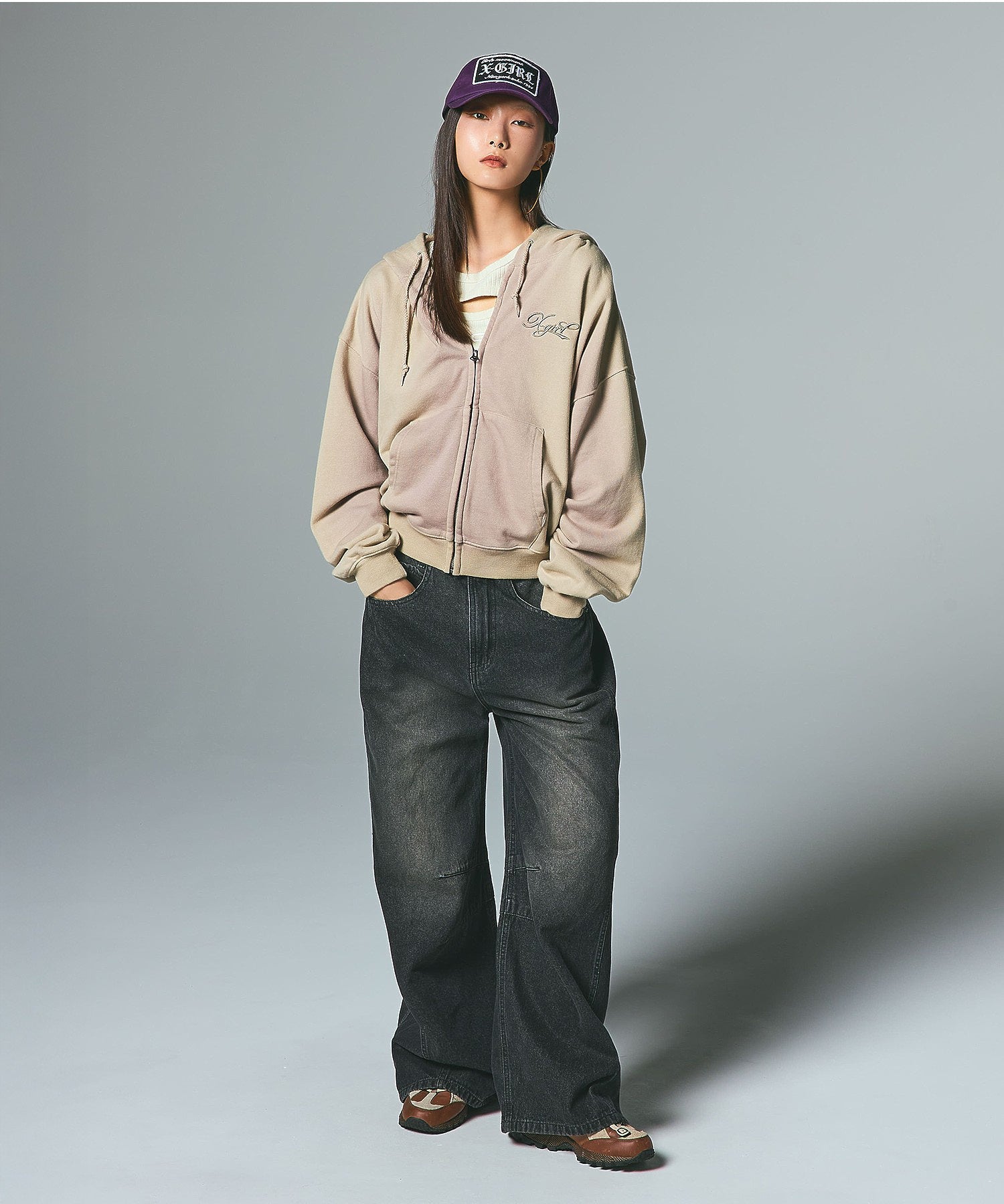 WIDE BAGGY DENIM PANTS
