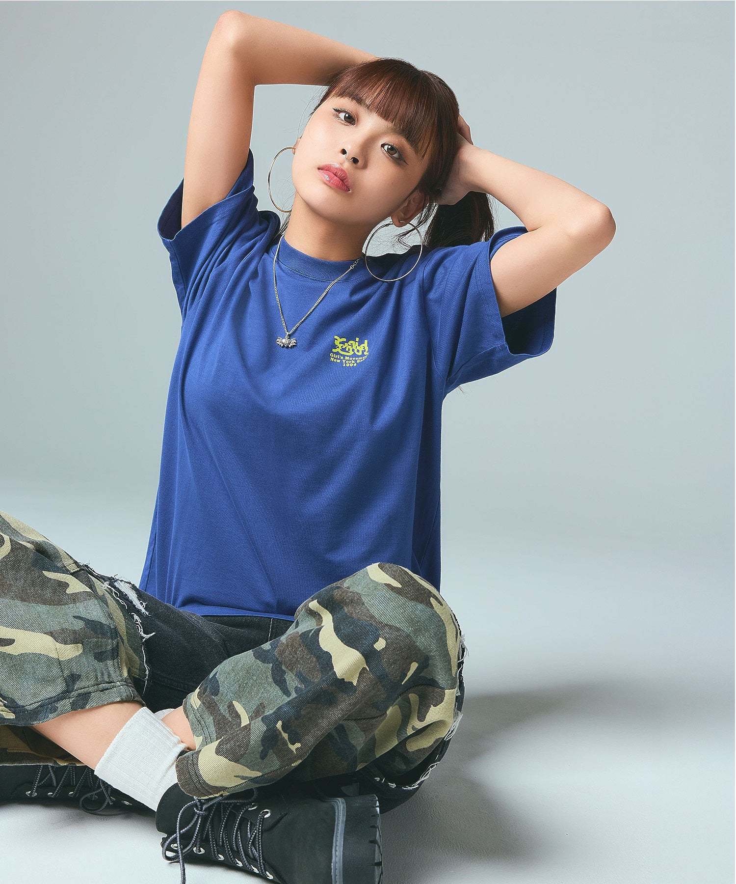 FADED CAMO LAYERED PANTS