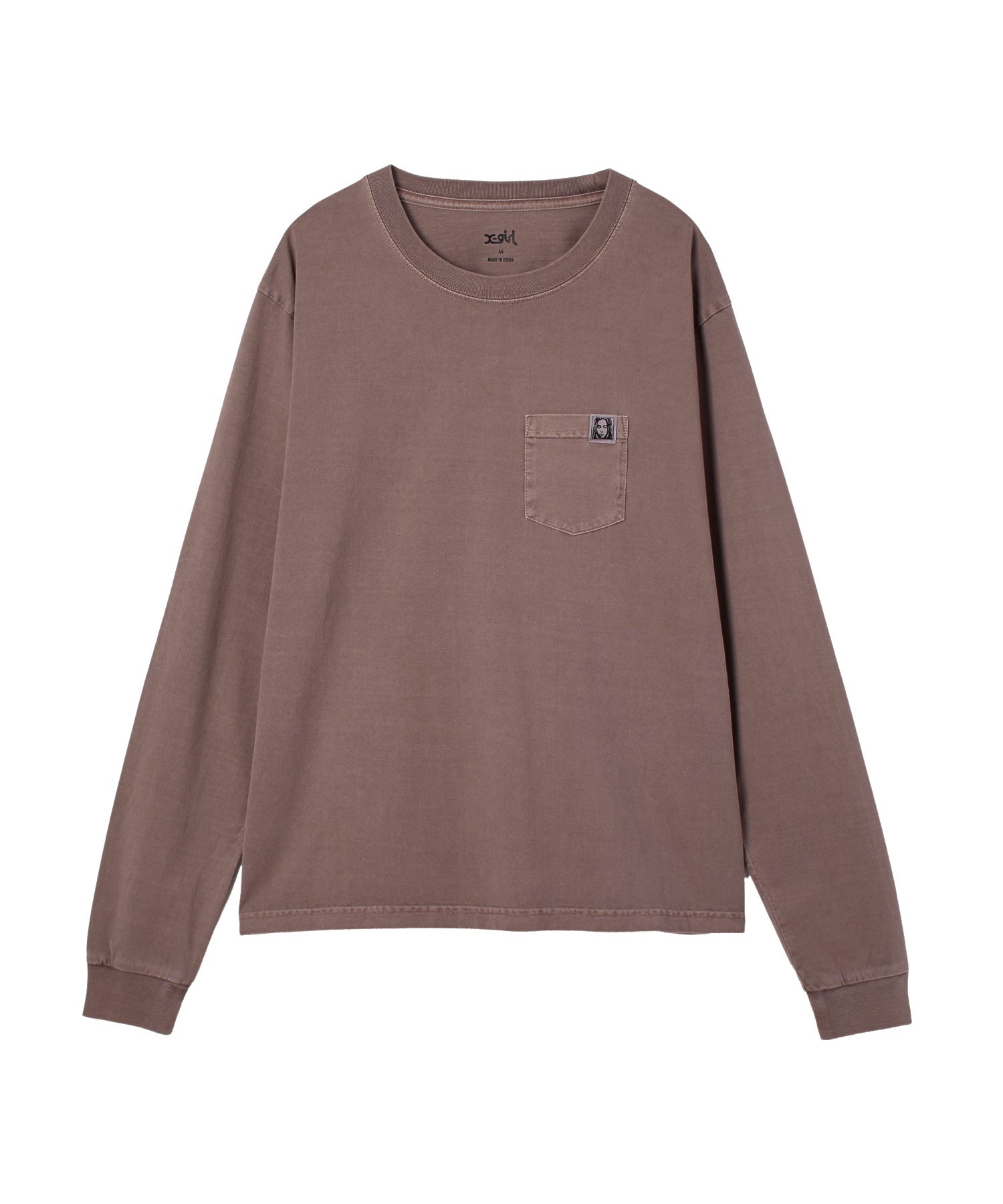 PIGMENT DYED POCKET L/S TEE