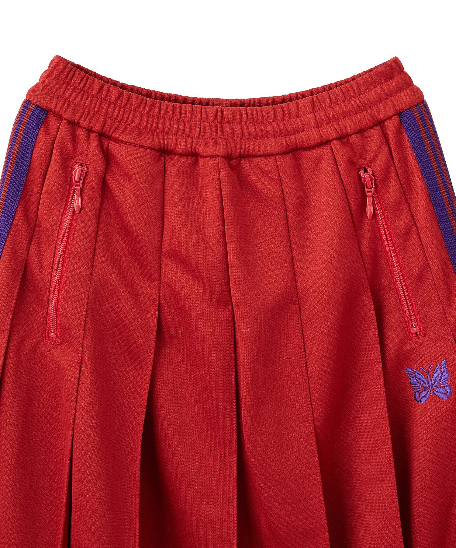 NEEDLES/PLEATED TRACK SKIRT - POLY SMOOTH
