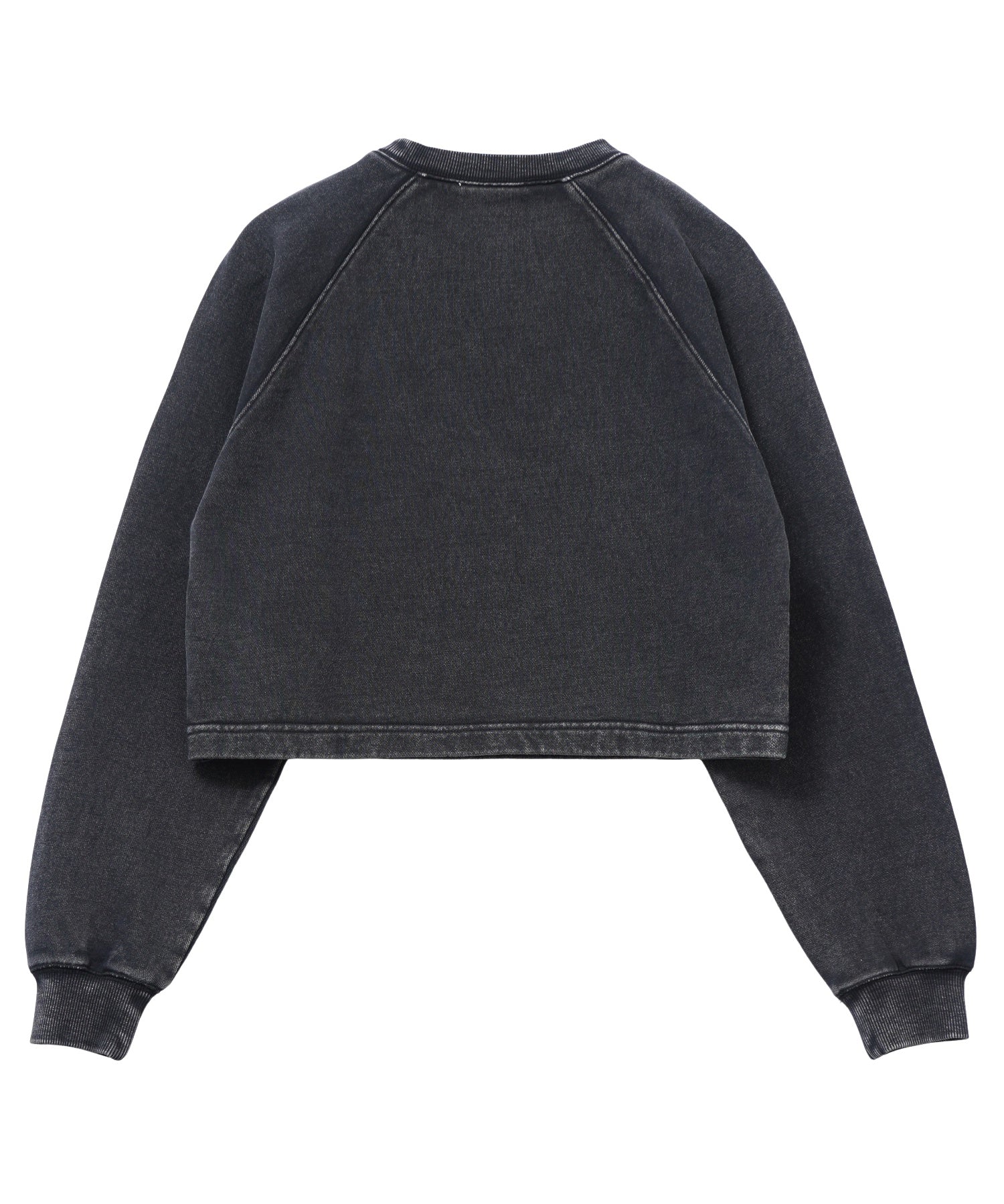 FADED CROPPED CREWNECK SWEAT TOP