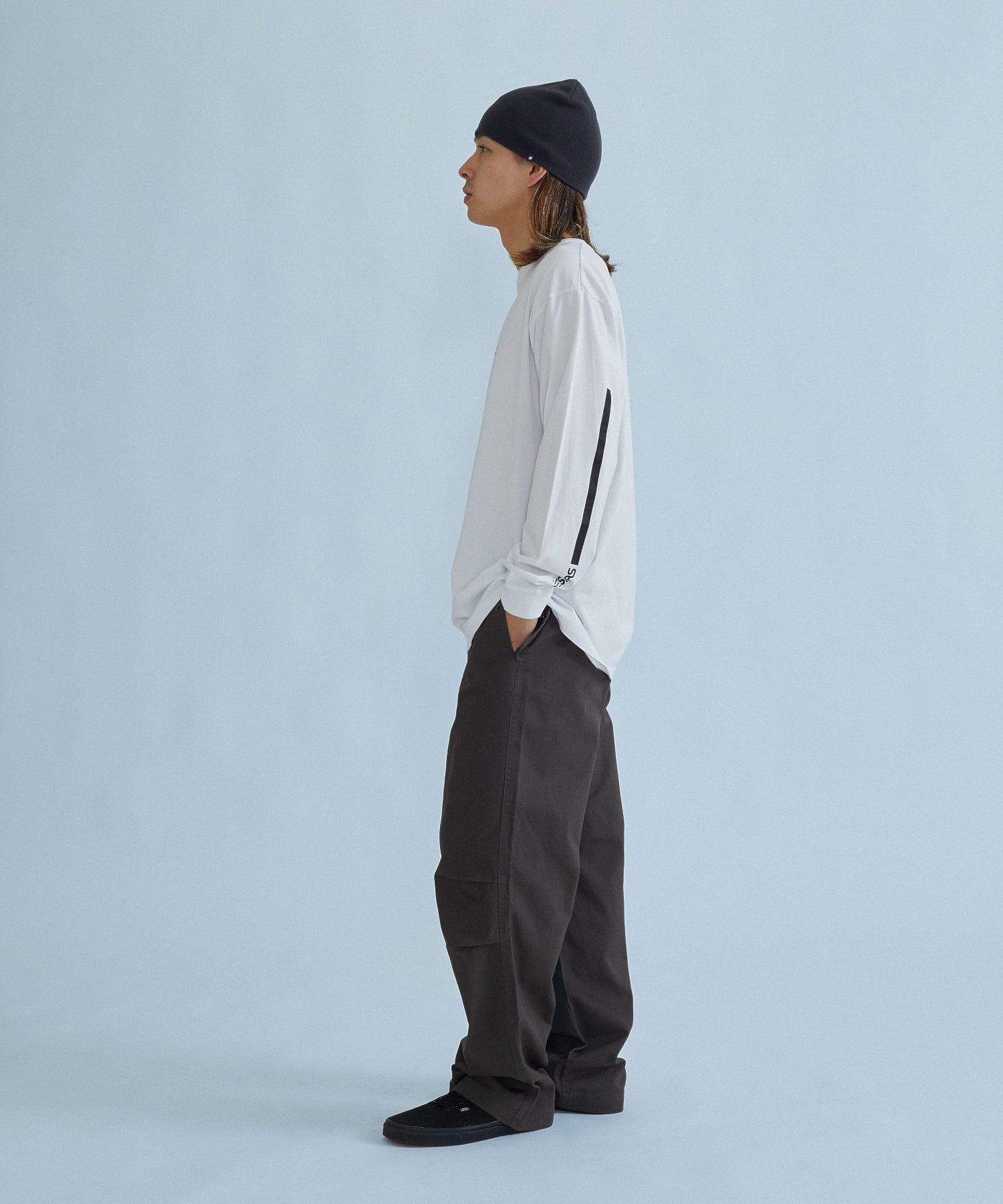 STRIPED SLEEVE L/S TEE