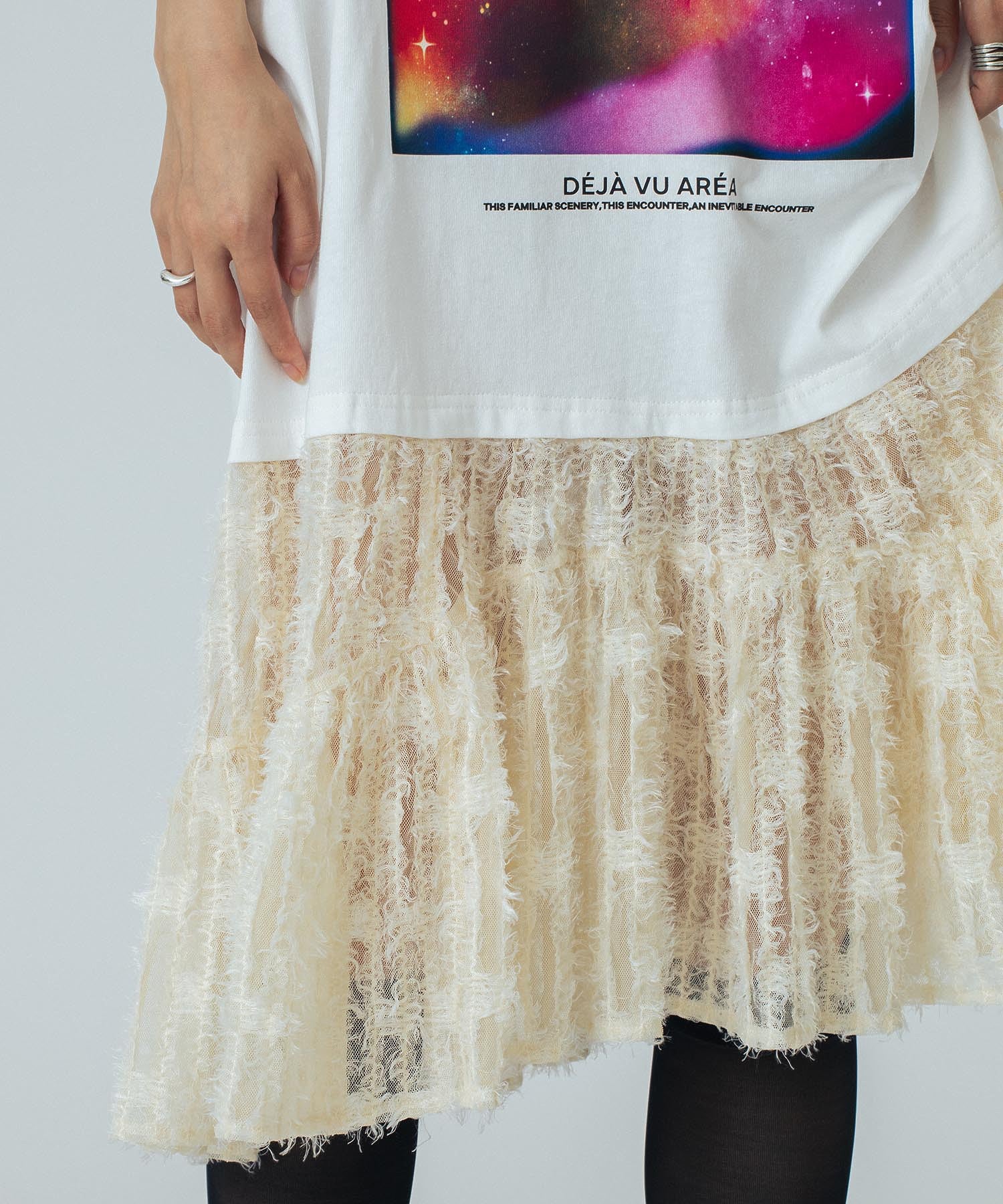 OKIRAKU×ROSEBUD/DOCKING GRAPHIC DRESS